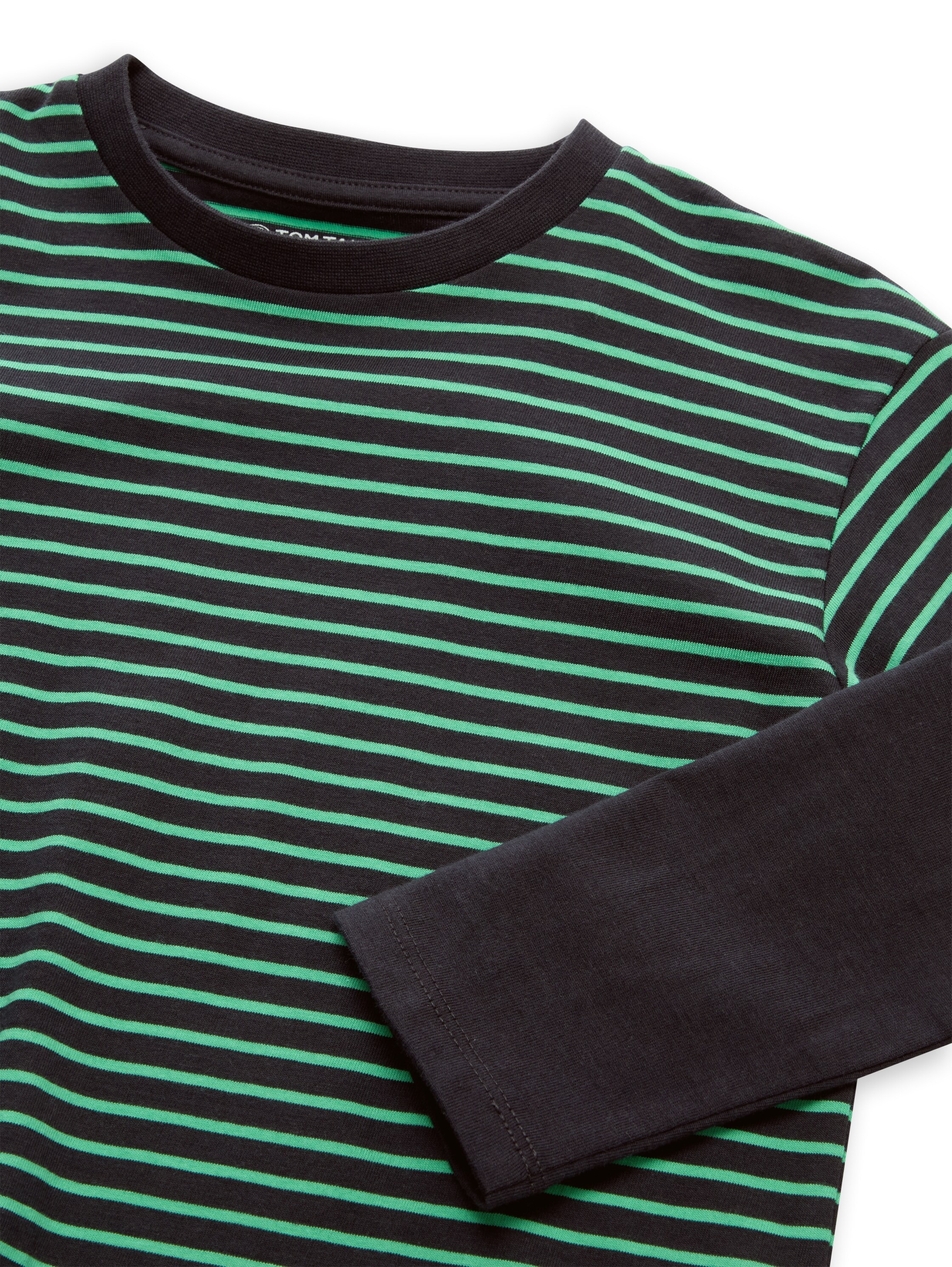 Image of TOM TAILOR Langarmshirt im Streifen.Look / Colorblocking / Baumwolle / für Boys
