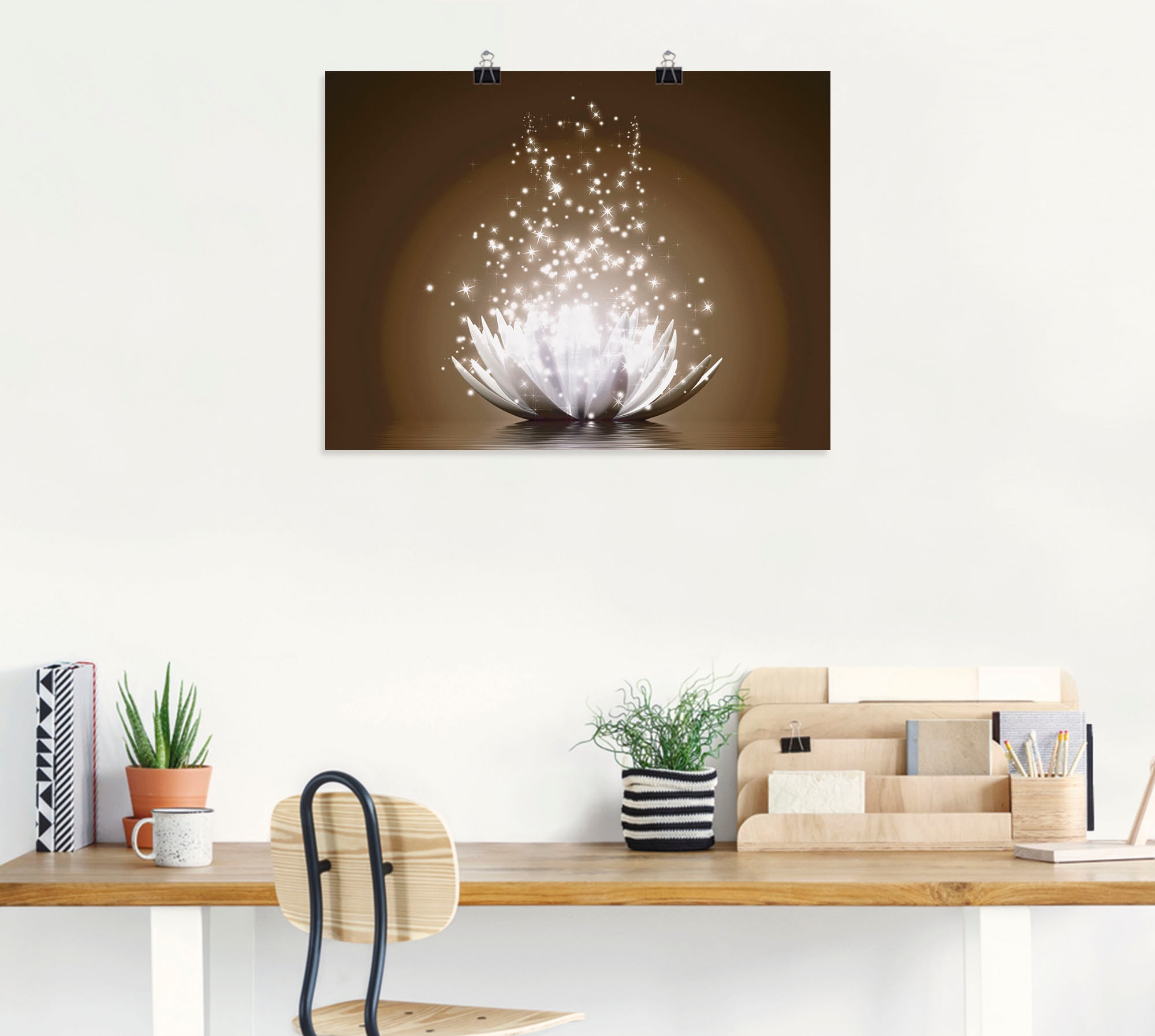 Artland Wandbild »Magie der Lotus-Blume«, Blumen, (1 St.), als Leinwandbild, Poster, Wandaufkleber in verschied. Grössen