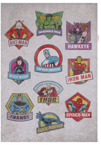 Wandtattoo »Avengers Badges«, (10 St.)