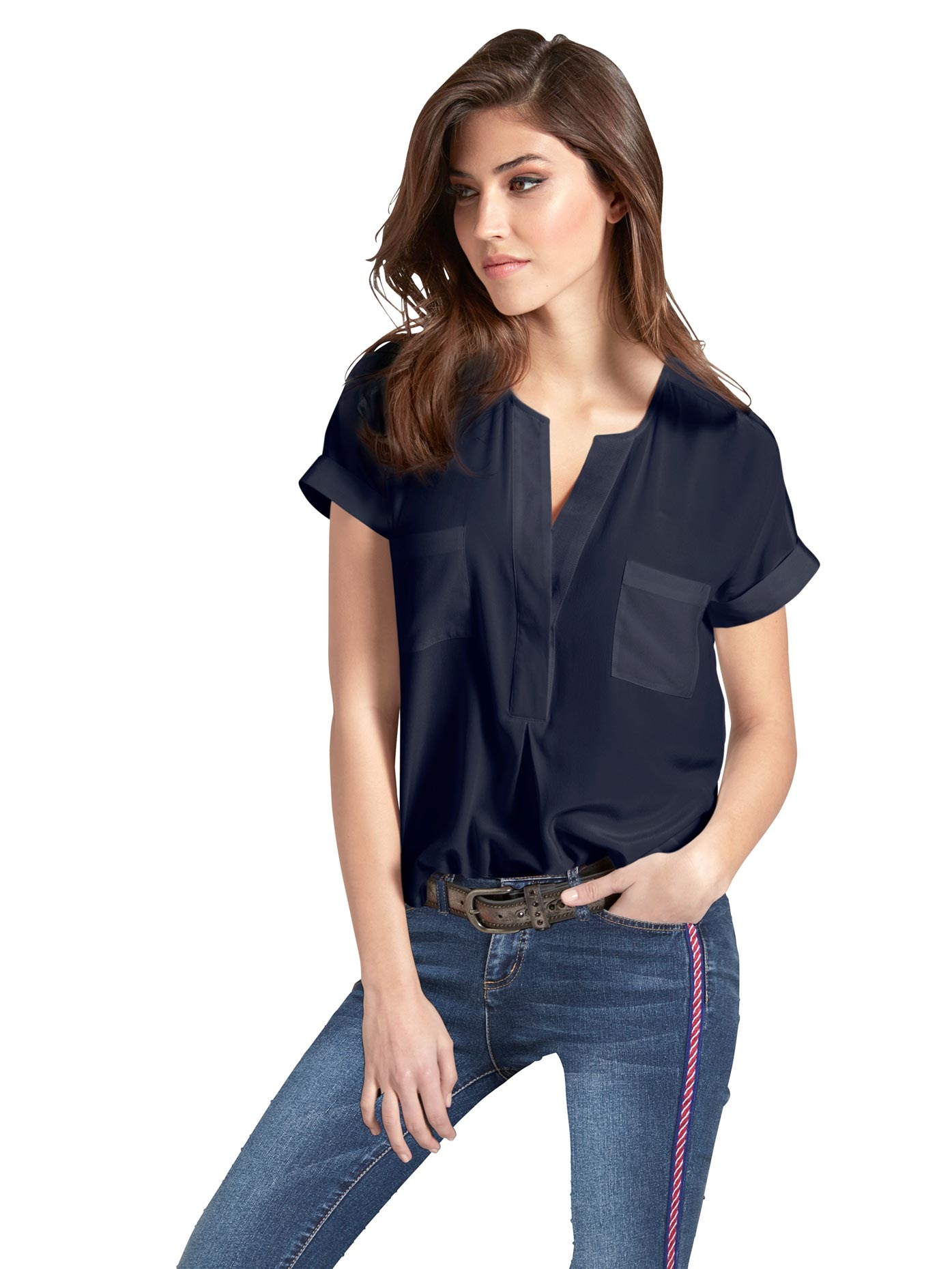 Image of LINEA TESINI by Heine Seidenbluse bei Ackermann Versand Schweiz