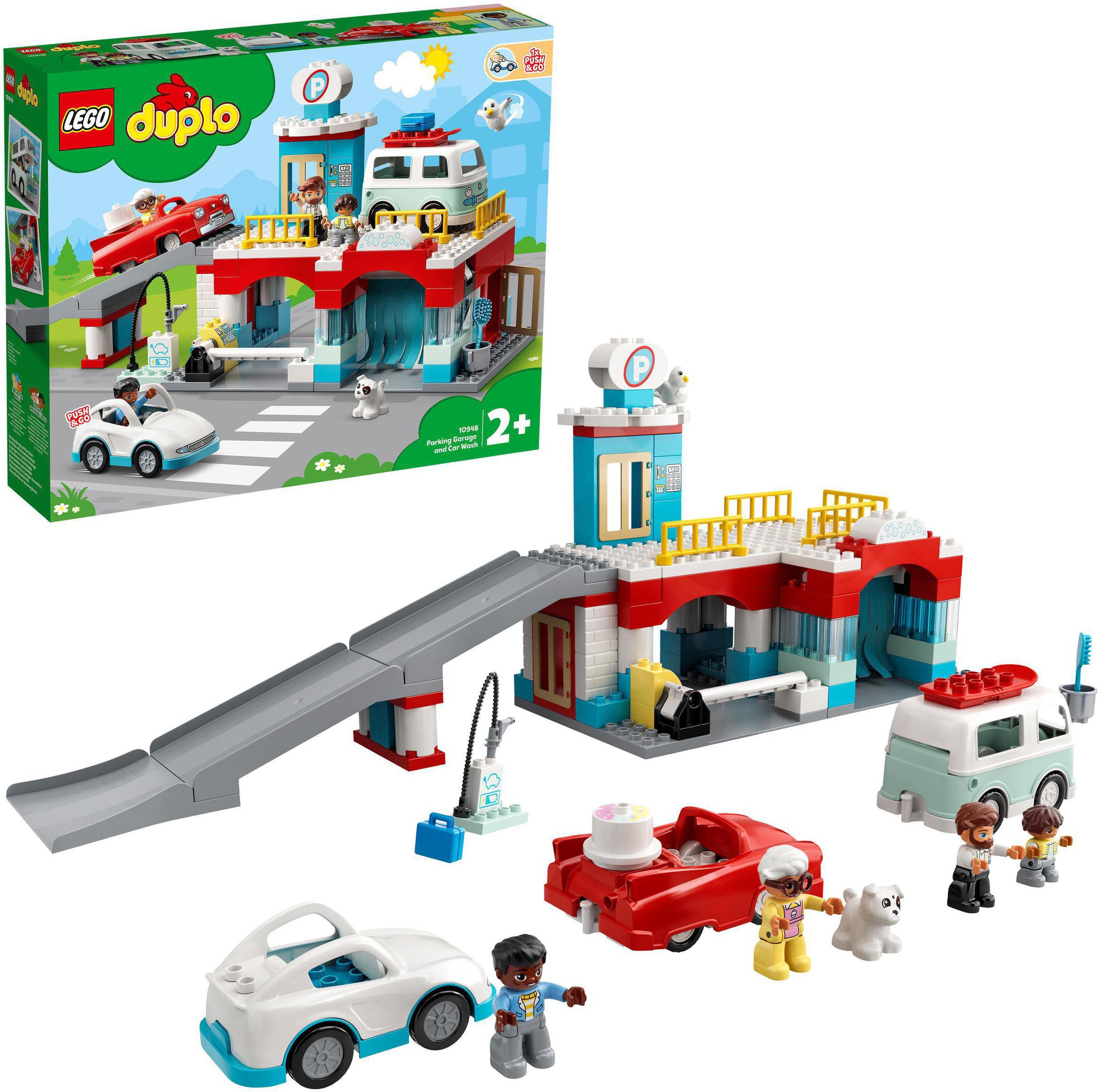 Image of LEGO® Konstruktionsspielsteine »Parkhaus mit Autowaschanlage (10948), LEGO® DUPLO® Town«, (112 St.) bei Ackermann Versand Schweiz
