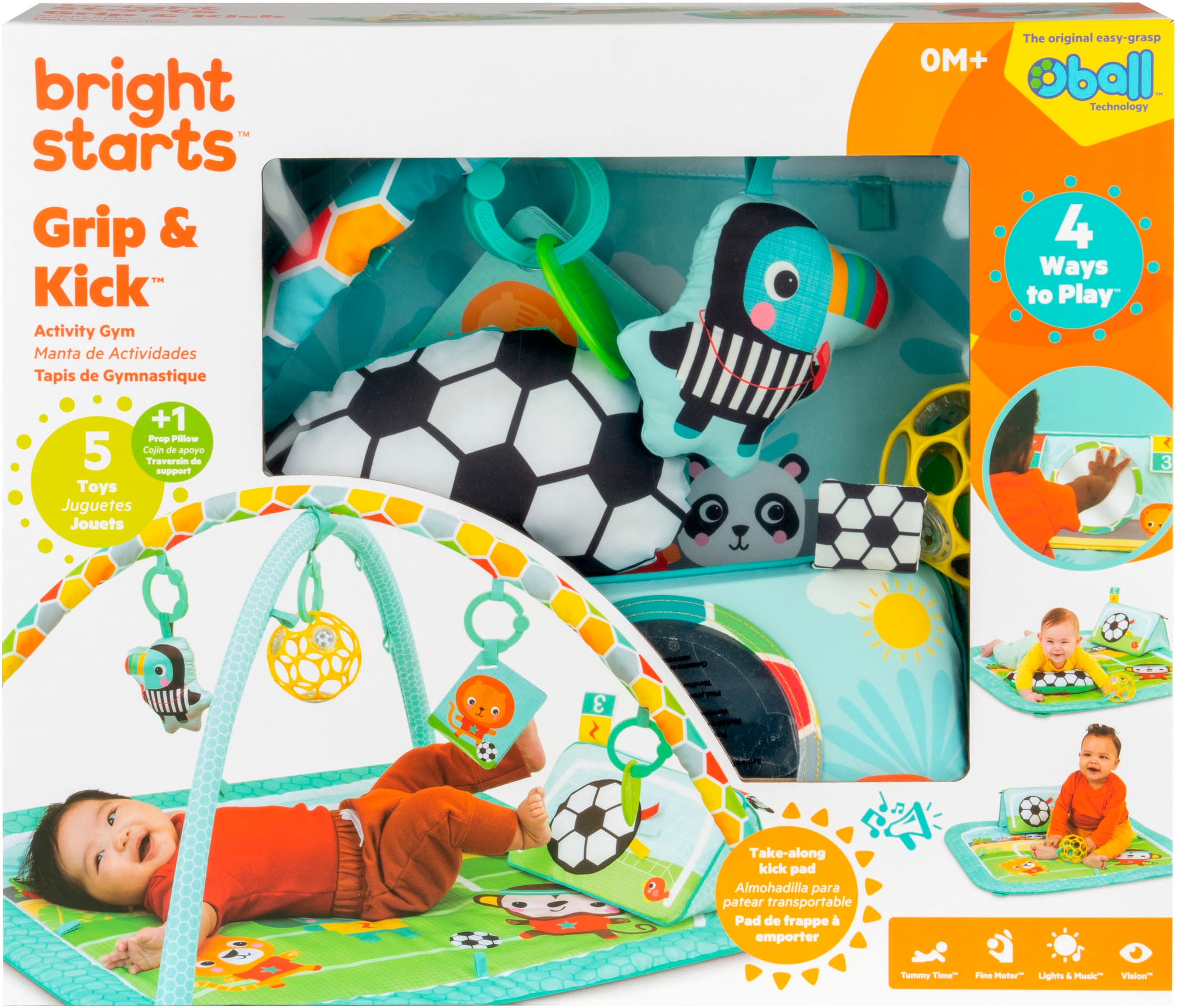 Bright Starts Arche de jeu »Grip & Kick Activity Gym« mit Licht- und Soundeffekt