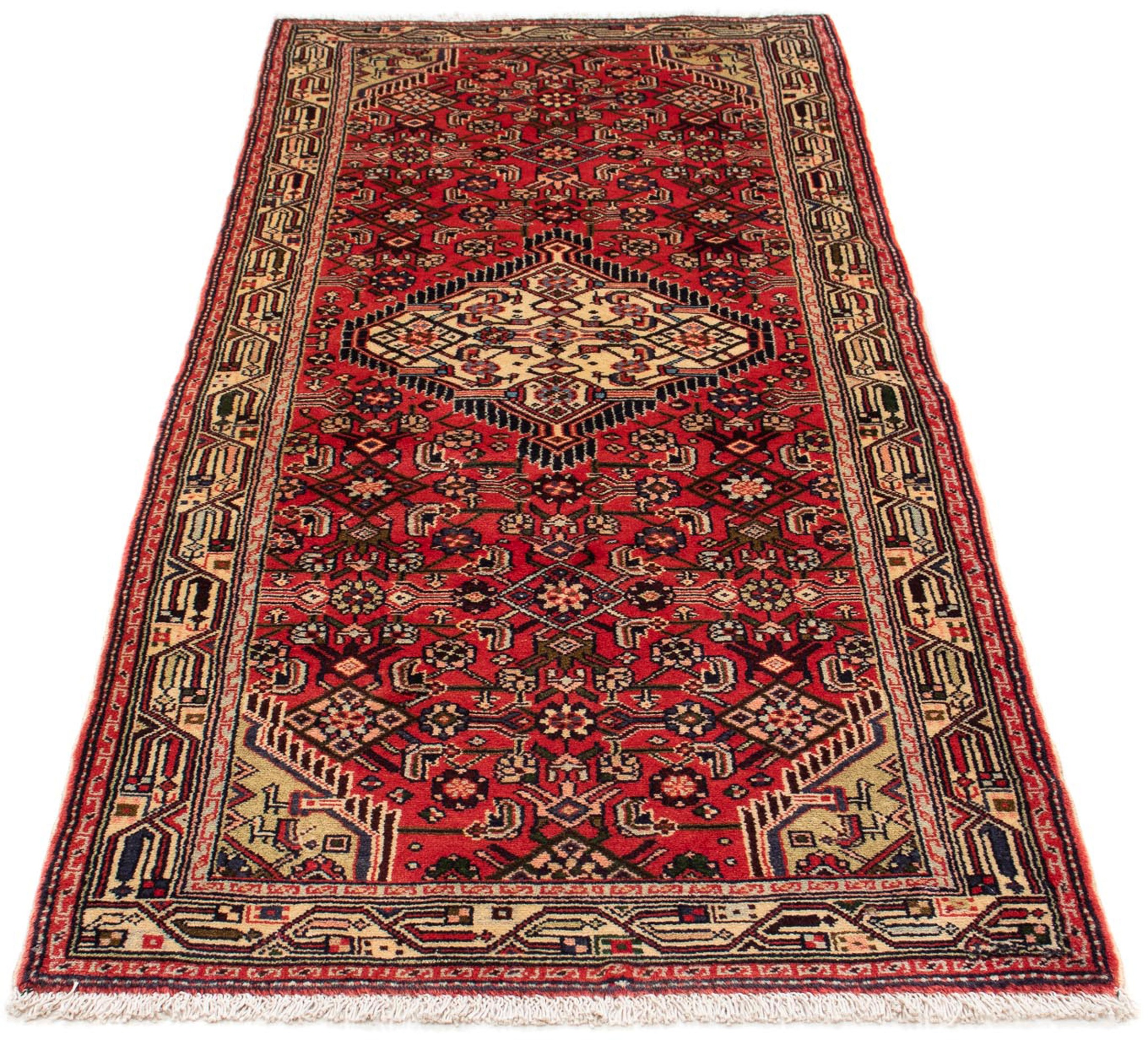 Image of morgenland Orientteppich »Perser - Nomadic - 195 x 78 cm - hellrot«, rechteckig, 10 mm Höhe, Wohnzimmer, Handgeknüpft, Einzelstück mit Zertifikat bei Ackermann Versand Schweiz