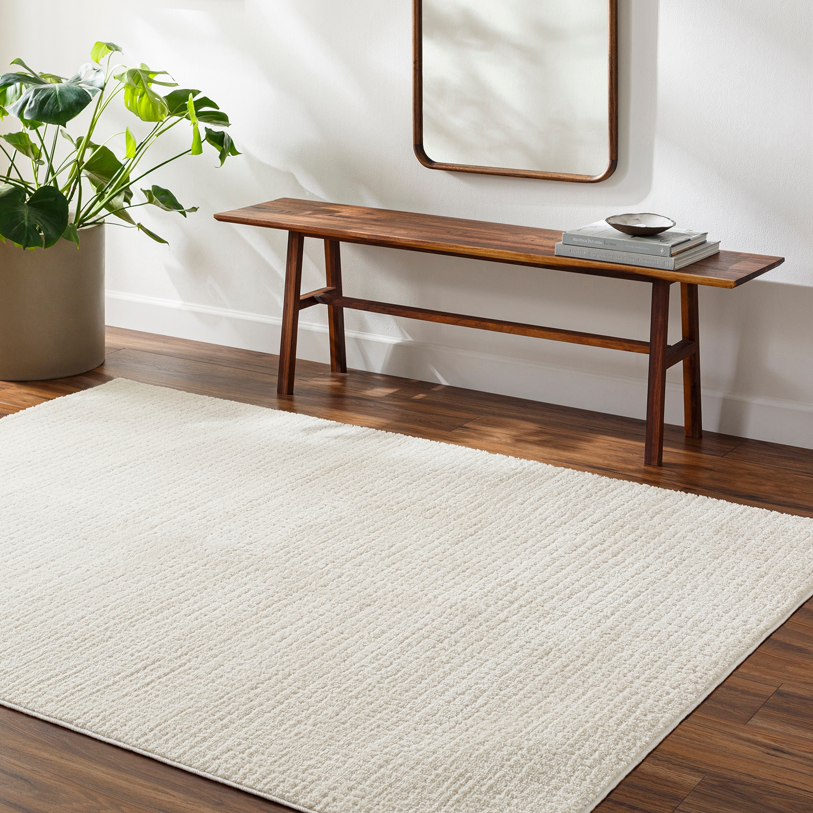 Livabliss Teppich »CAGLIARI« rechteckig 14 mm Höhe Skandi Design, Modern Boho Kurzflor Wohnzimmerteppich, Schlafzimmer