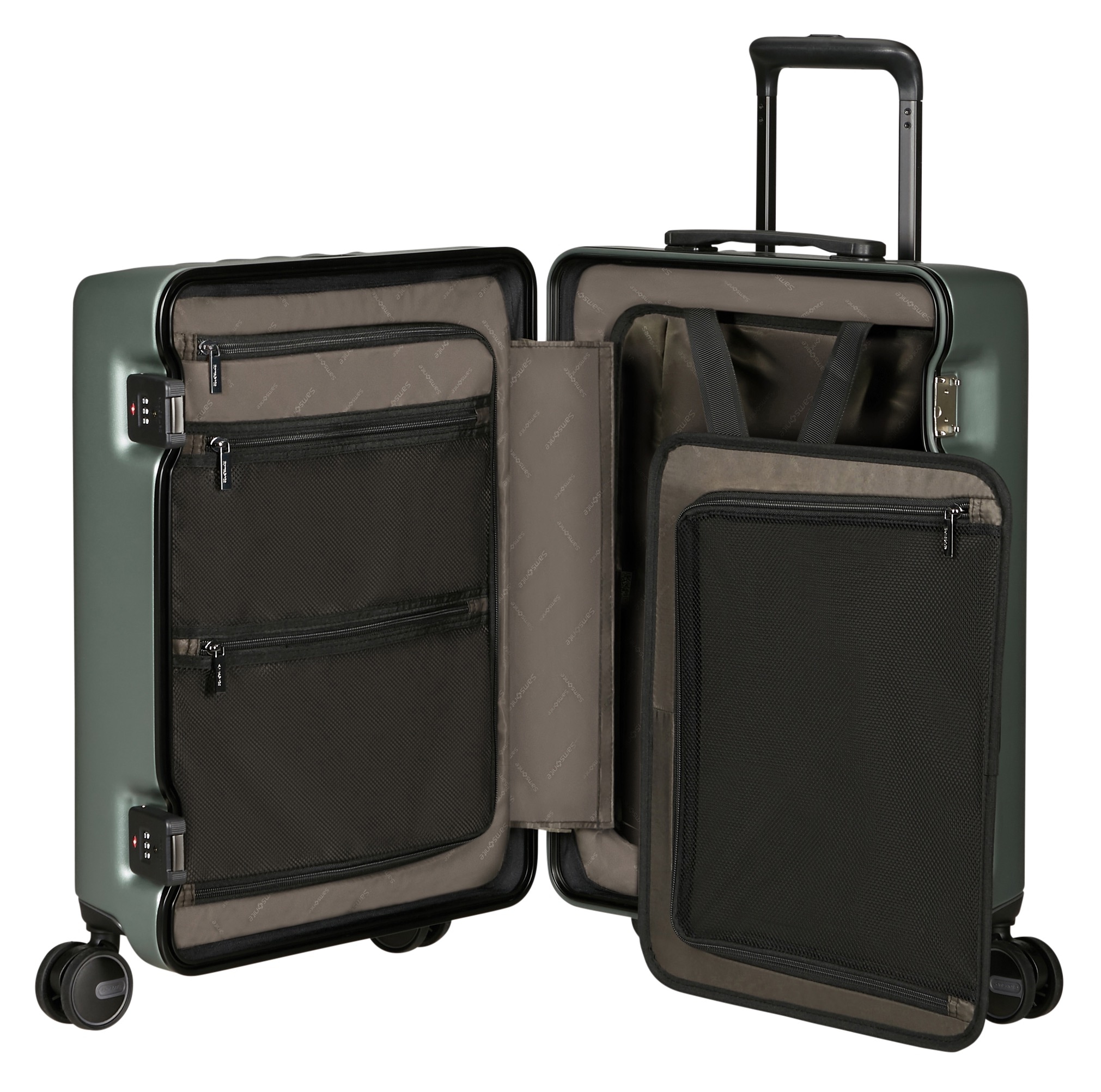 Samsonite Trolley à coque dure »FOCUS, verschiedene Grössen und Farben« 40 litre 4 Rollen avec cloisons fixes et poches à fermeture éclair