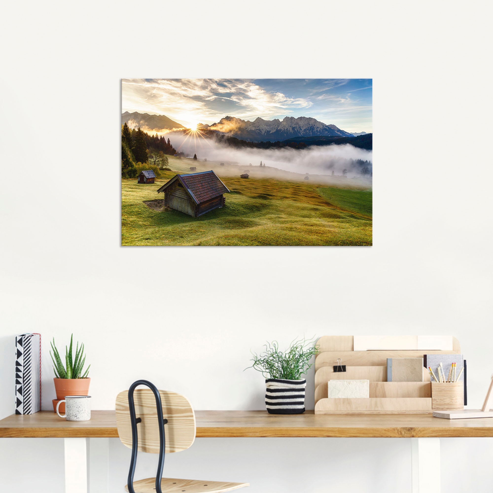 Artland Wandbild »Herbst in Bayern«, Berge & Alpenbilder, (1 St.), als Alubild, Outdoorbild, Leinwandbild, Wandaufkleber, versch. Grössen