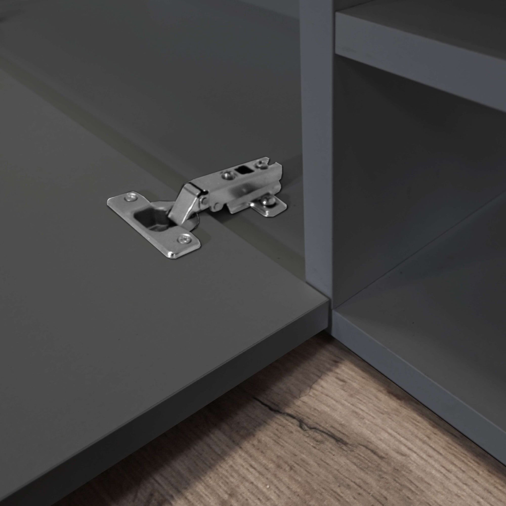 GOODproduct Lowboard »New Garda,Lowboard mit Aufsatz,TV-Board mit Ausatz,TV-Schrank-Tv Bank« 1 Stk. tlg. Breite verstellbar v. 183 bis 310 cm,2 Klappen  und L-Förmiger Aufsatz