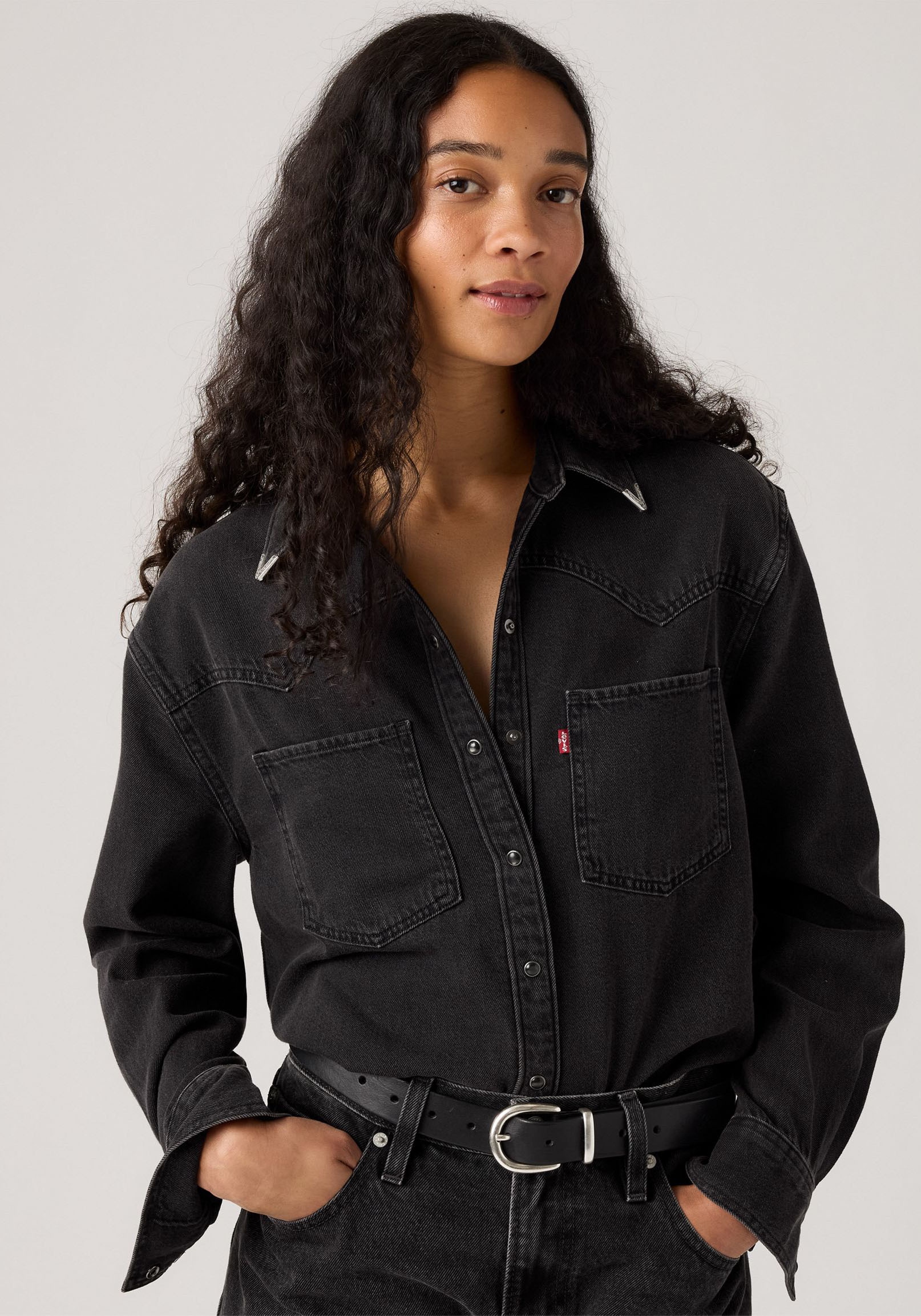 Levi's® Jeansbluse »TEODORA WESTERN SHIRT«, mit Druckknöpfen