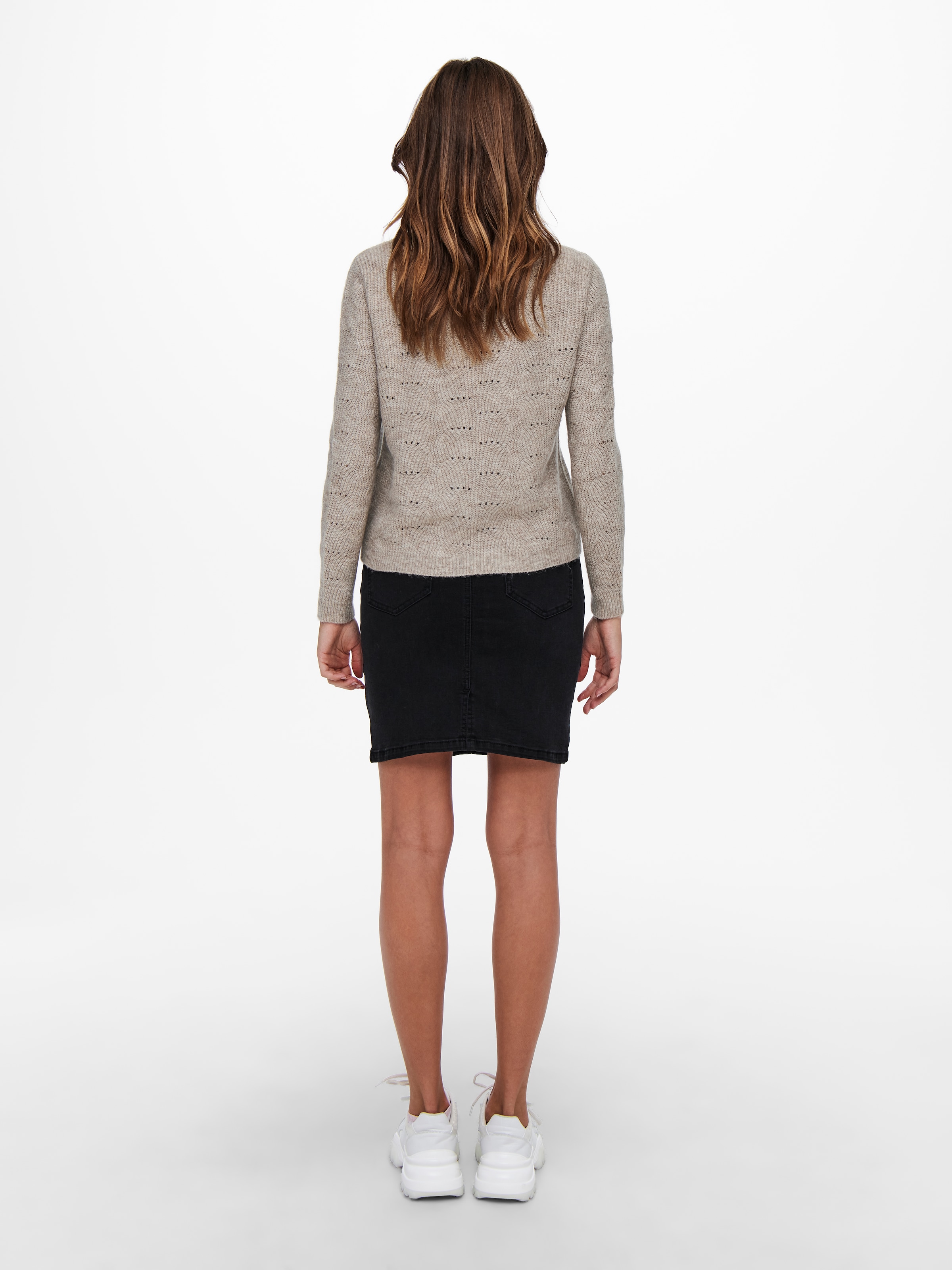 ONLY Rundhalspullover »ONLLOLLI L/S PULLOVER KNT NOOS«