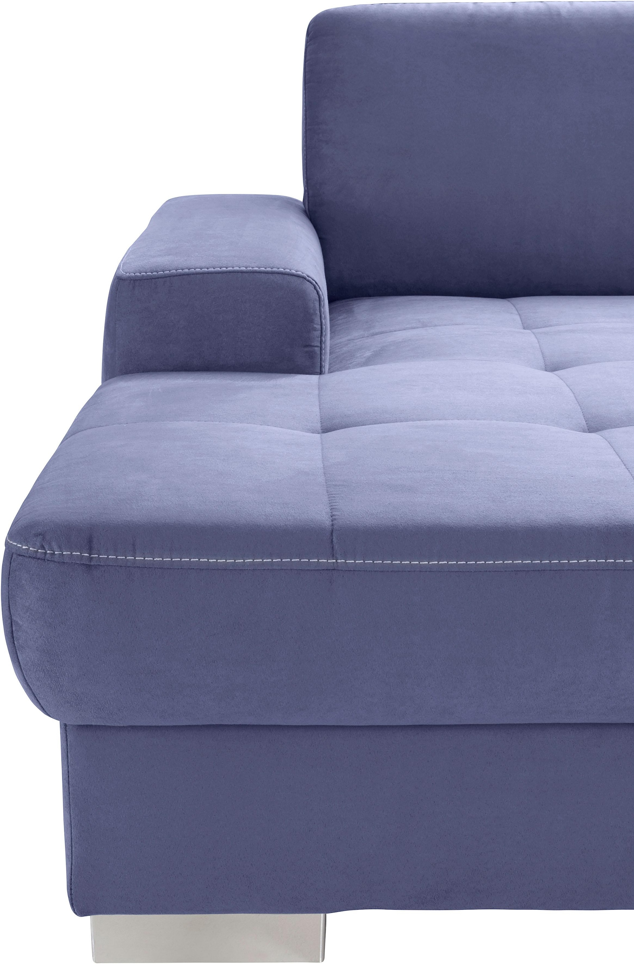 sit&more Wohnlandschaft »Santorini U-Form«, mit Federkern und Sitztiefenverstellung, wahlweise mit Bettfunktion