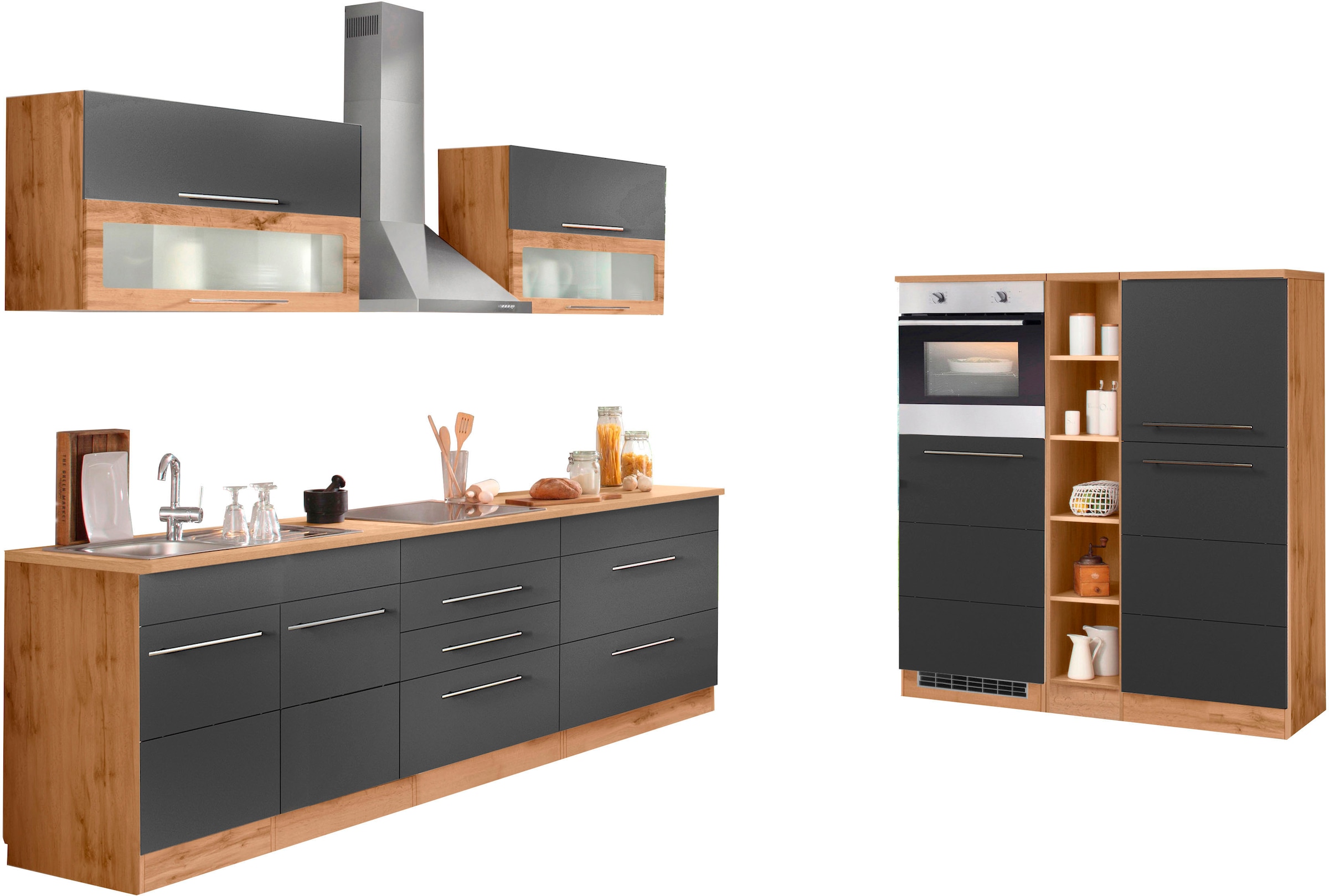 Image of KOCHSTATION "KS-Wien" Breite 430 cm, wahlweise mit E-Geräten und Induktion