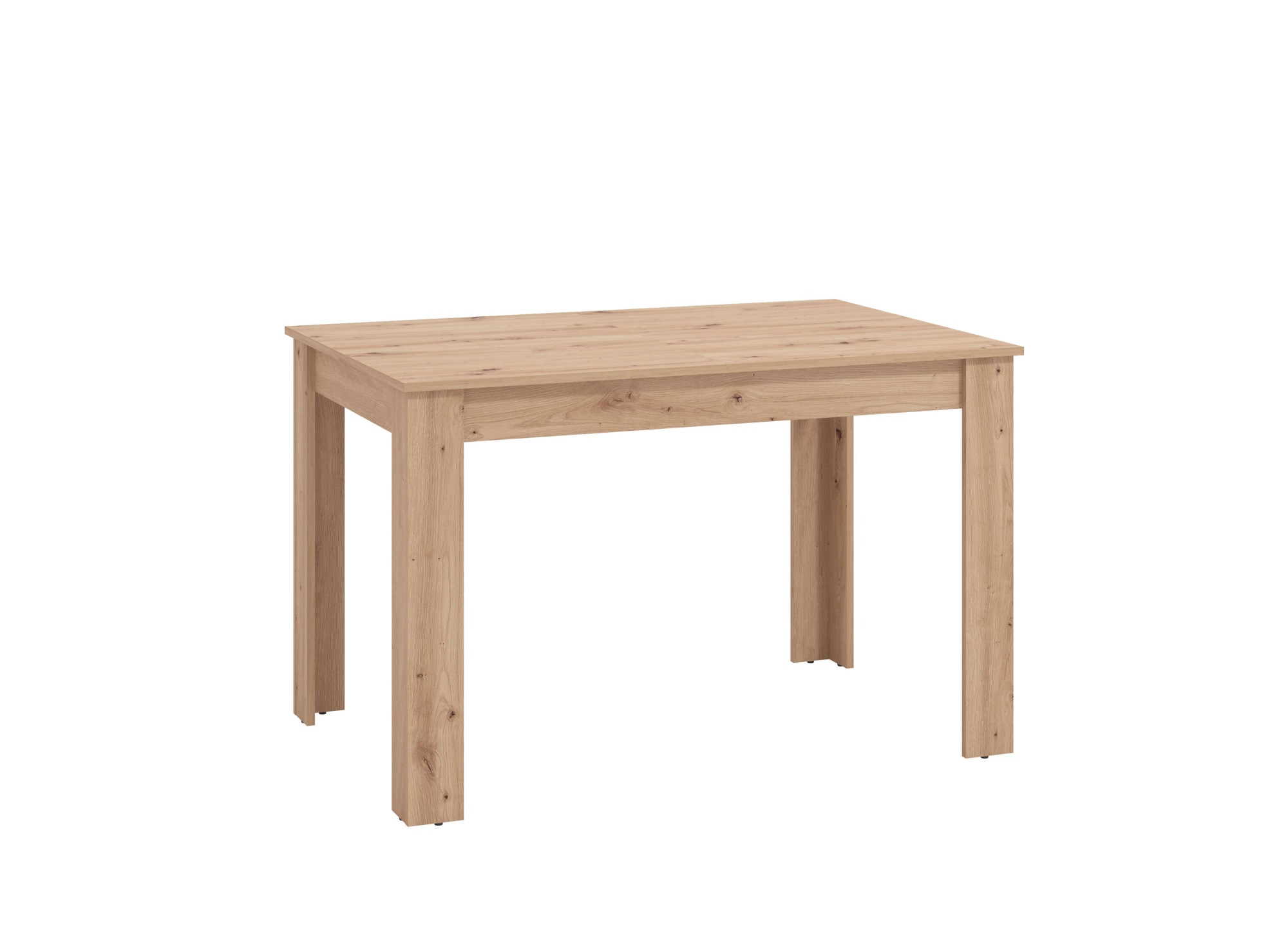 Home affaire Esstisch »Hamar Esszimmertisch 120x80, Weiss oder Eiche Holz Küchentisch«, Verlängerbar durch Einlegeplatte, max. Breite 160 cm