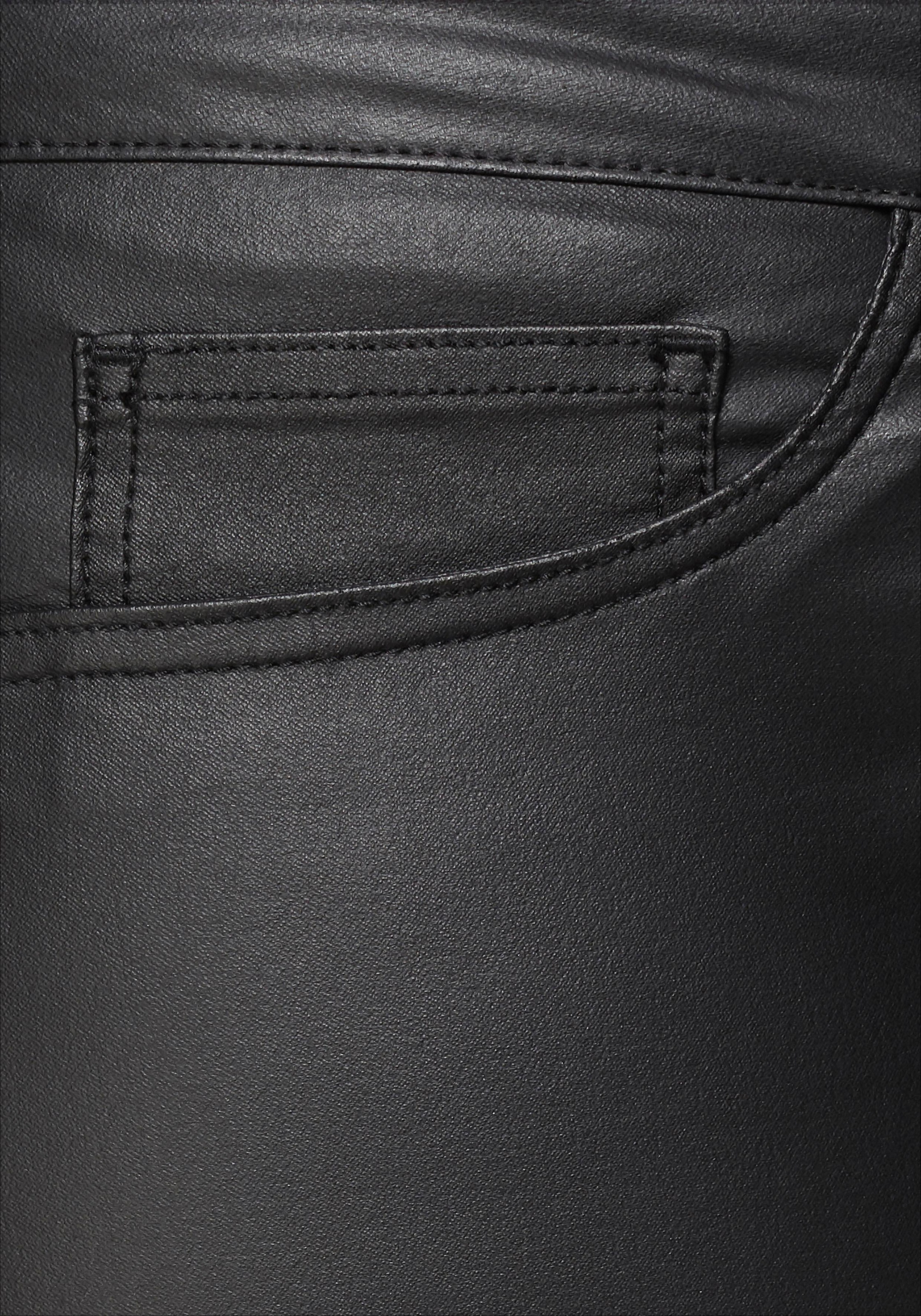 ♕ ONLY versandkostenfrei CARMAKOMA »CARPUNK edel glänzender REG Skinny-fit-Jeans Beschichtung SK kaufen mit COATED PANTS«