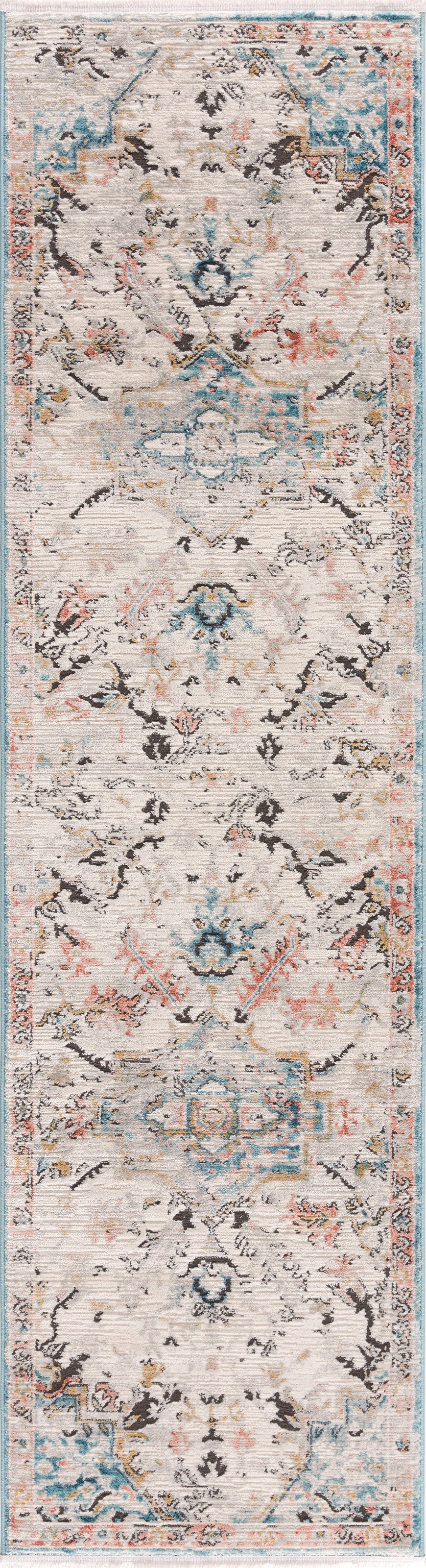 Image of Carpet City Läufer »Novel 8627«, rechteckig, 11 mm Höhe, Vintage-Teppich mit Fransen, Used-Look, Weich, Multicolor, ideal für Flur & Diele bei Ackermann Versand Schweiz