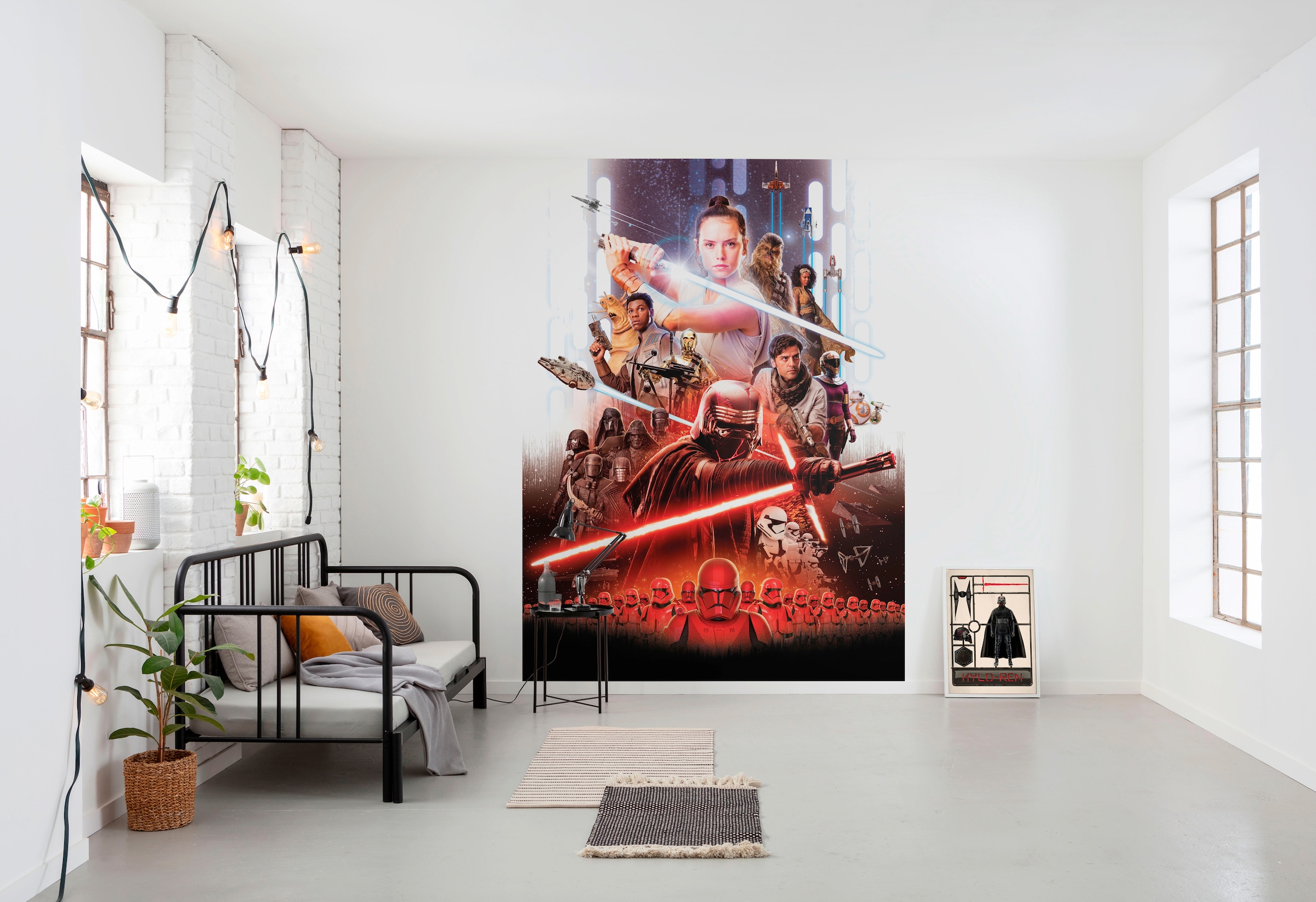 Komar Fototapete »STAR WARS EP9 Movie Poster Rey«, 184x254 cm (Breite x Höhe), inklusive Kleister