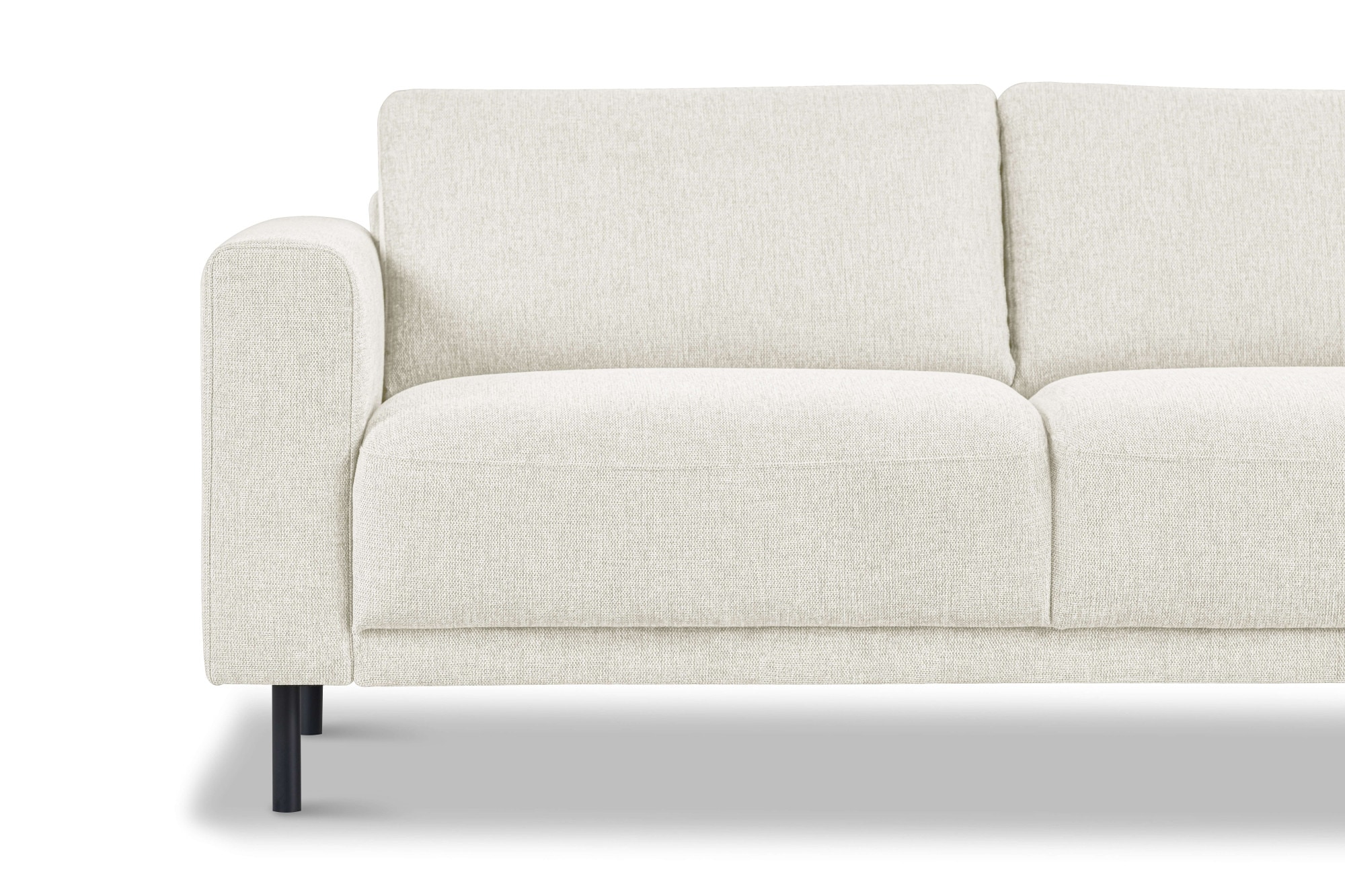 GOODproduct 2,5-Sitzer »Sveeva, Kompaktsofa, B.183 cm, schwarze Metallfüsse« langlebiger Webstoff, mit Wellenunterfederung, viele Farben
