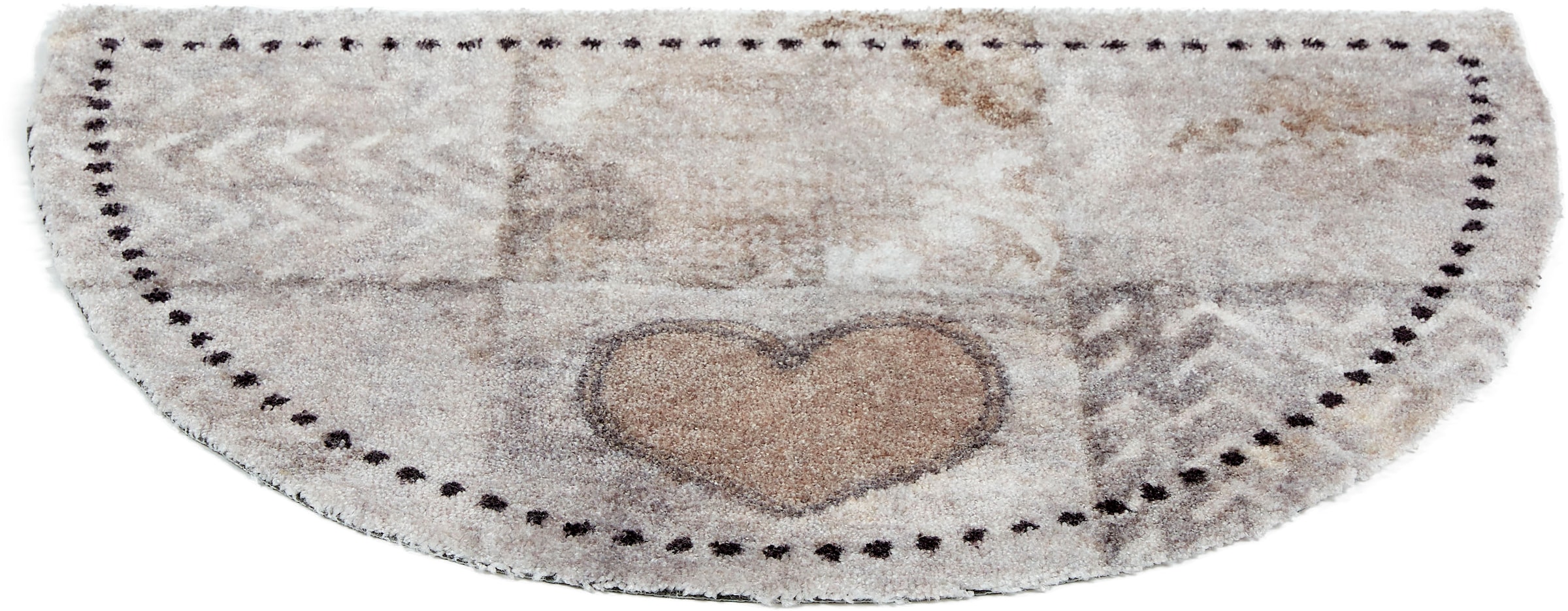 ASTRA Fussmatte »Pure&Soft 017« halbrund 7 mm Höhe Sauberlaufmatte, weiche Oberfläche, waschbar, rutschfest