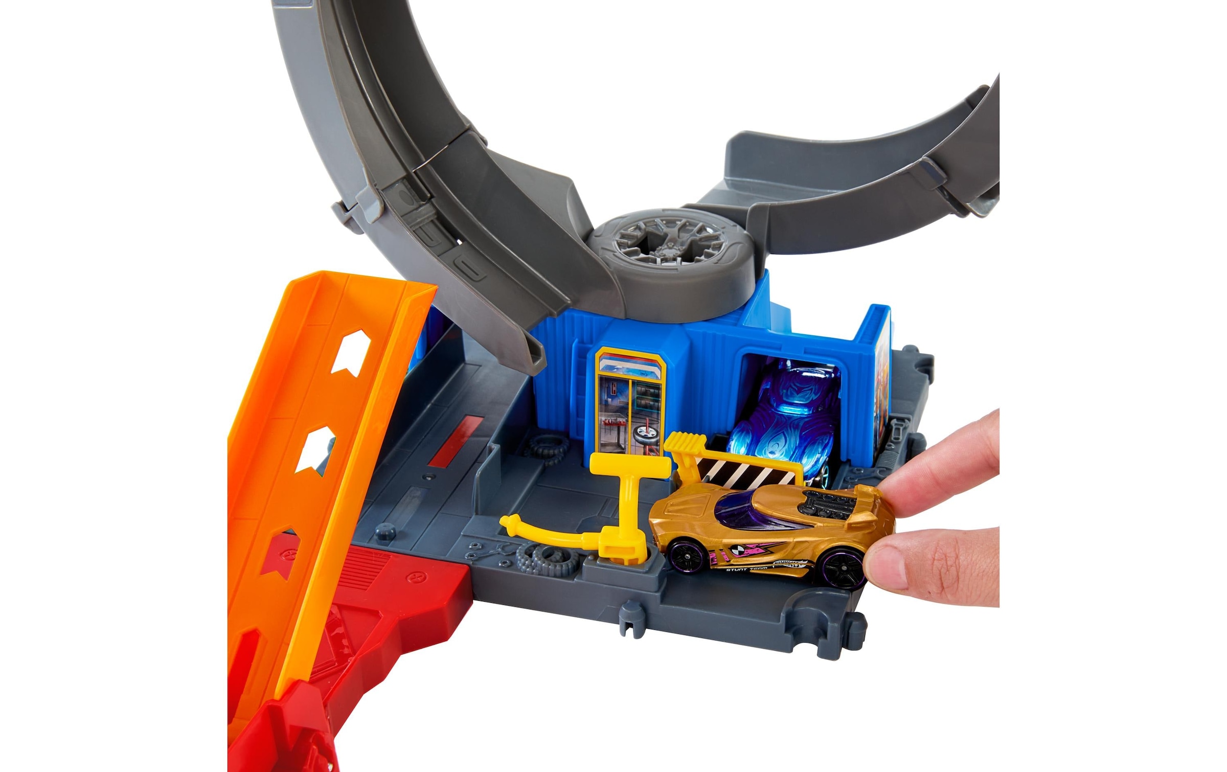 Hot Wheels Konstruktions-Spielset »Action Cars Hot Wheels City Nemesis Bat vs Tire Shop«