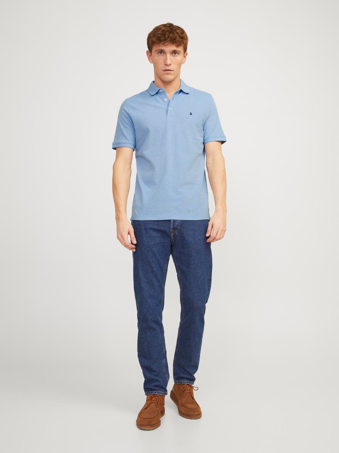 Jack & Jones Poloshirt »JJEPAULOS POLO SS NOOS«, mit Logo Stickerei