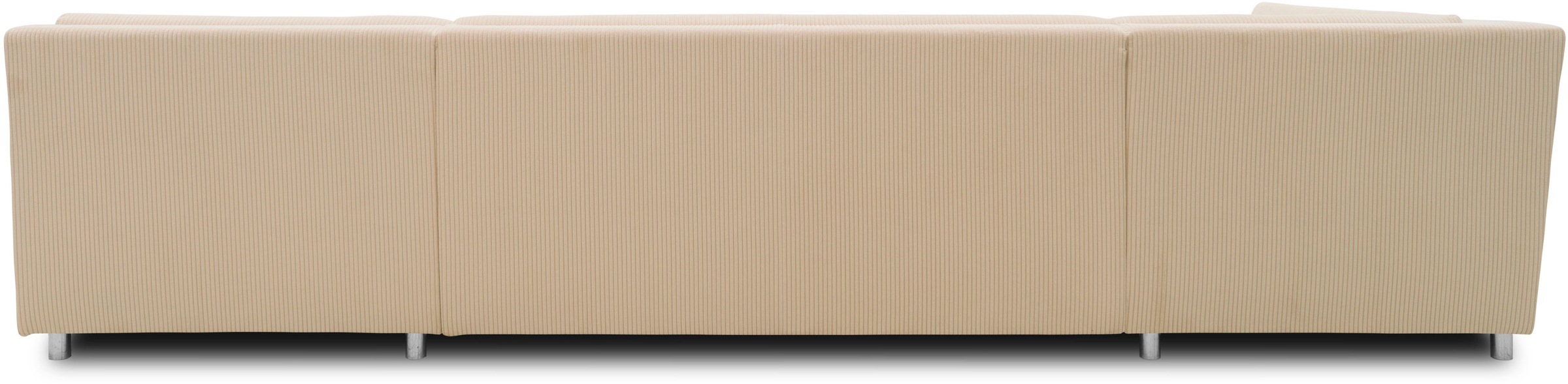 DOMO collection Wohnlandschaft »Treviso incl. Zierkissen, moderne Steppung, XXL: B/T/H: 364/201/83 cm«, wahlweise mit Bettfunktion, in vielen Bezugsarten auch in Cord U-Form