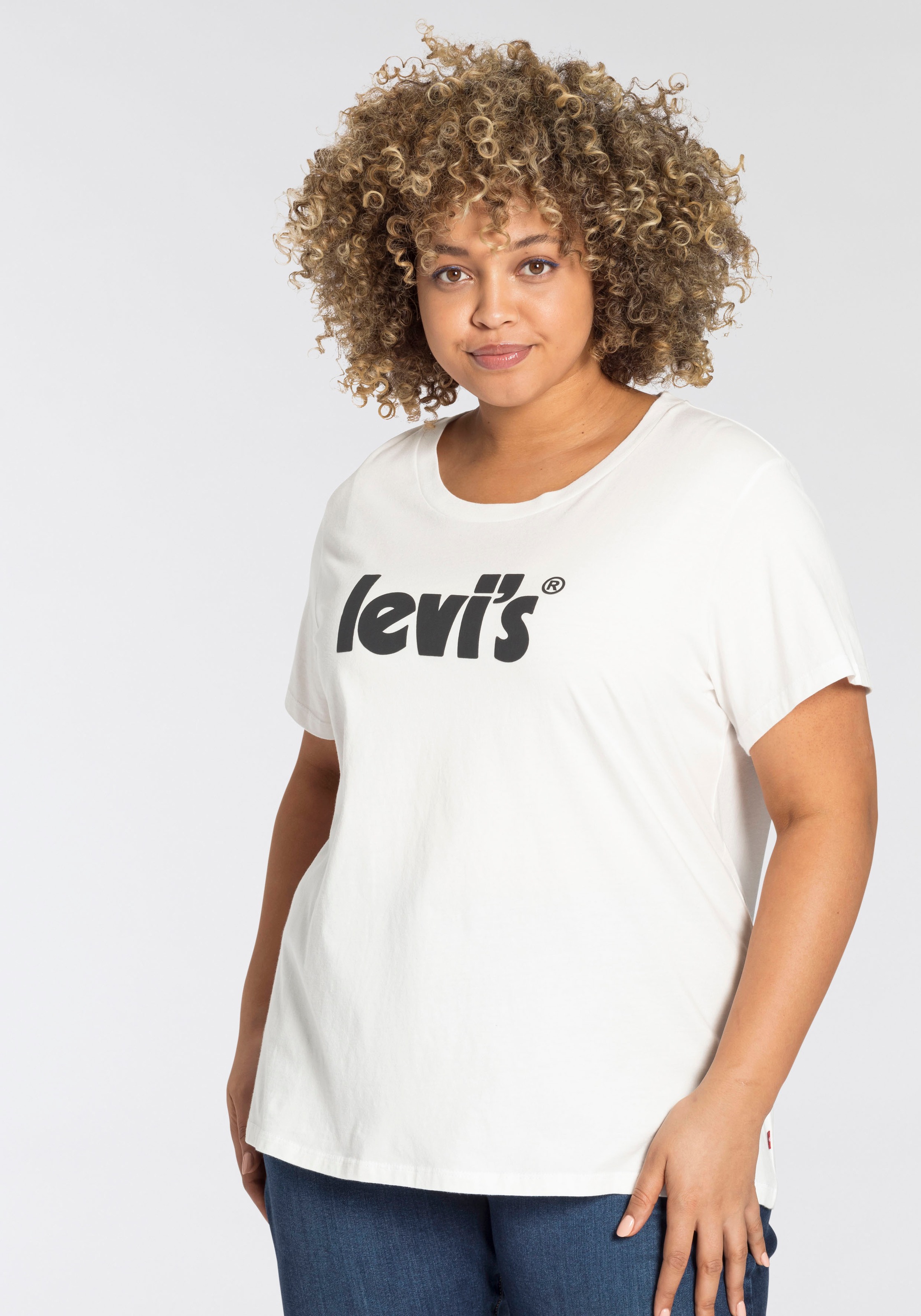 Image of Levi's® Plus Kurzarmshirt, mit Levis-Aufdruck bei Ackermann Versand Schweiz