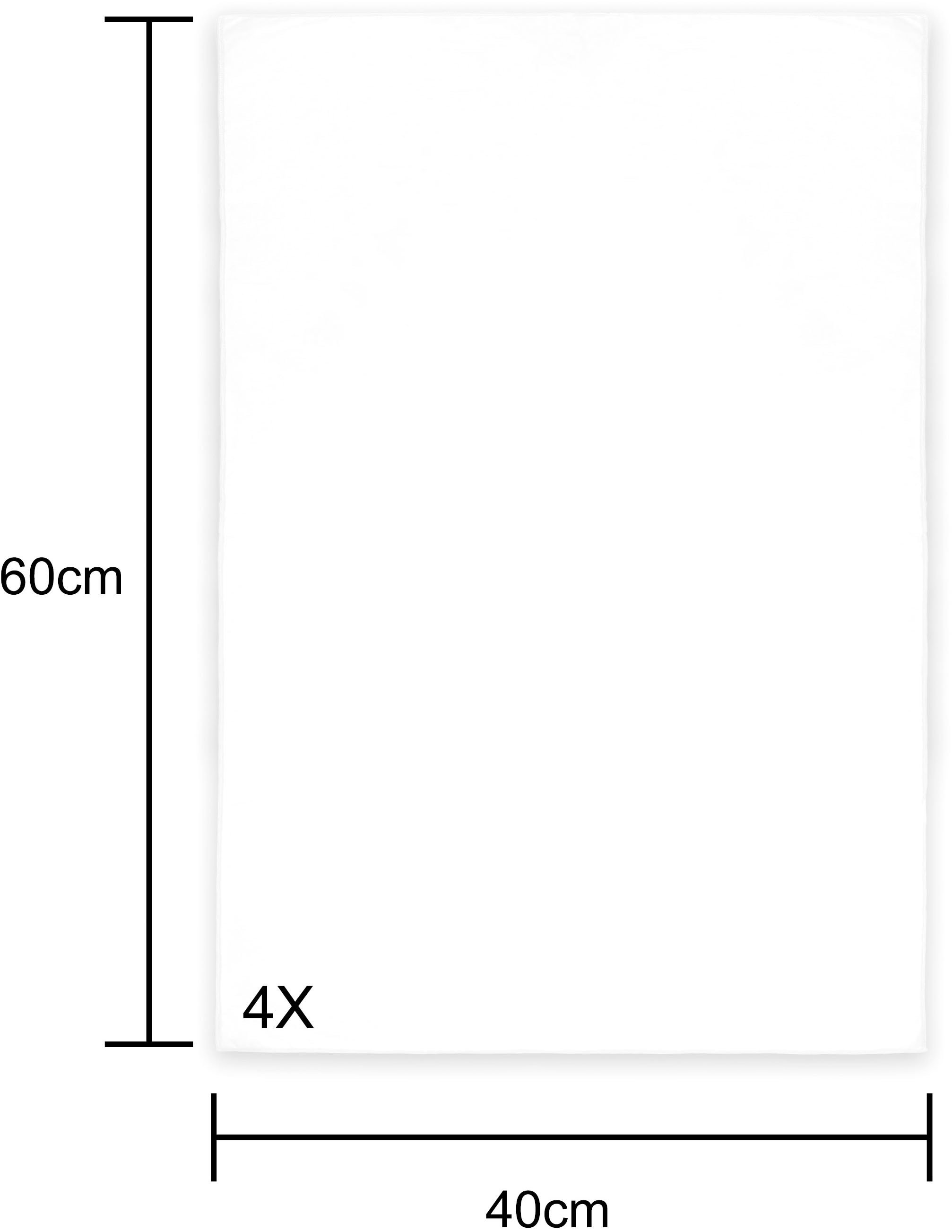 my home Handtücher »Xavi, 4 Teile, ideal als Sporthandtuch, Reisehandtuch, Strandtuch« diverse Grössen, sehr leicht, kompakt, schnelltrocknend, Mikrofaser