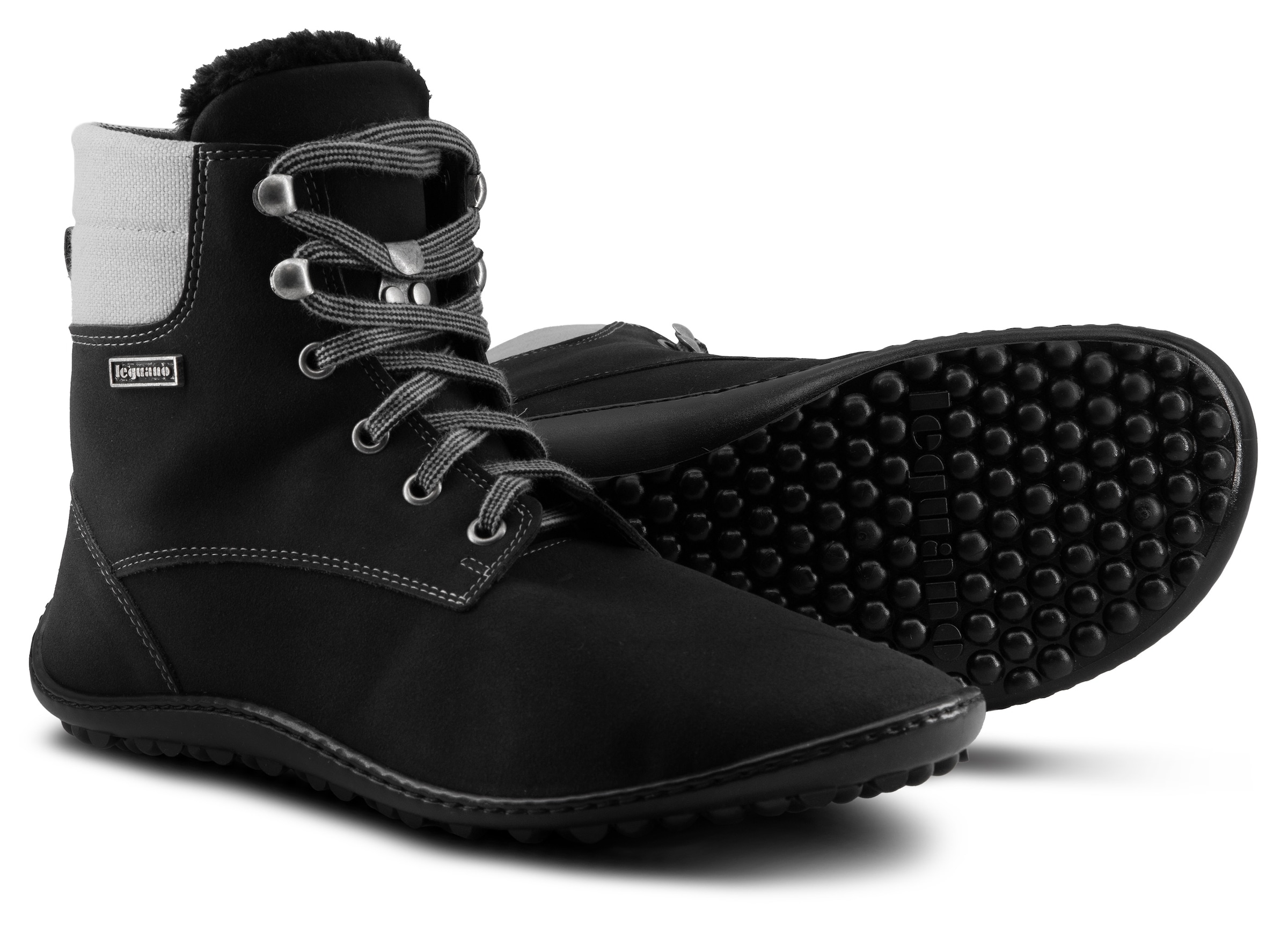 Leguano Chaussures pieds nus »Icebare«  , Bequemschuh, Schnürboots, speziell entwickelte Halbkugel-Sohle