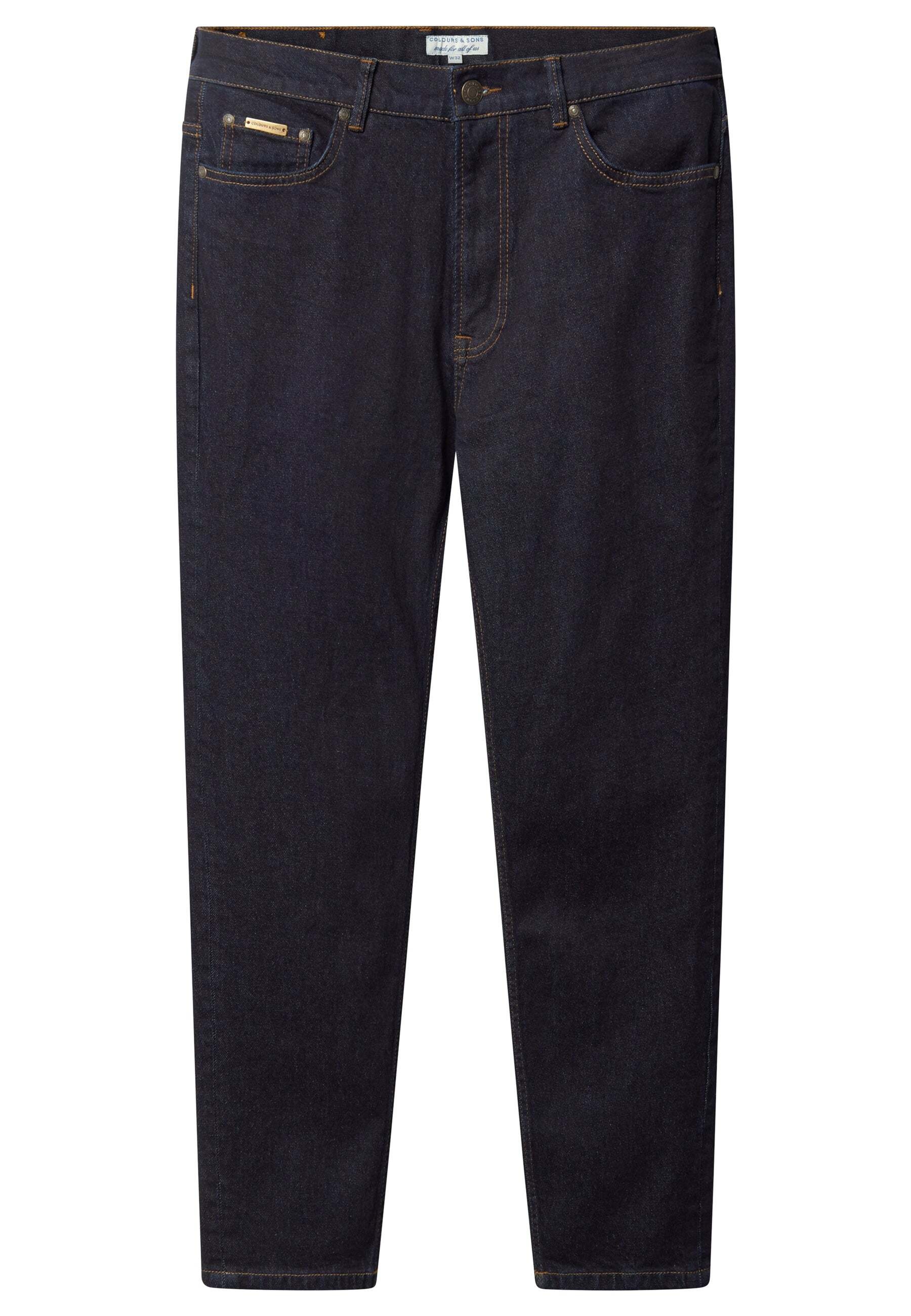 Image of colours & sons Tapered-fit-Jeans "colours & sons Jeans Denim Cropped"