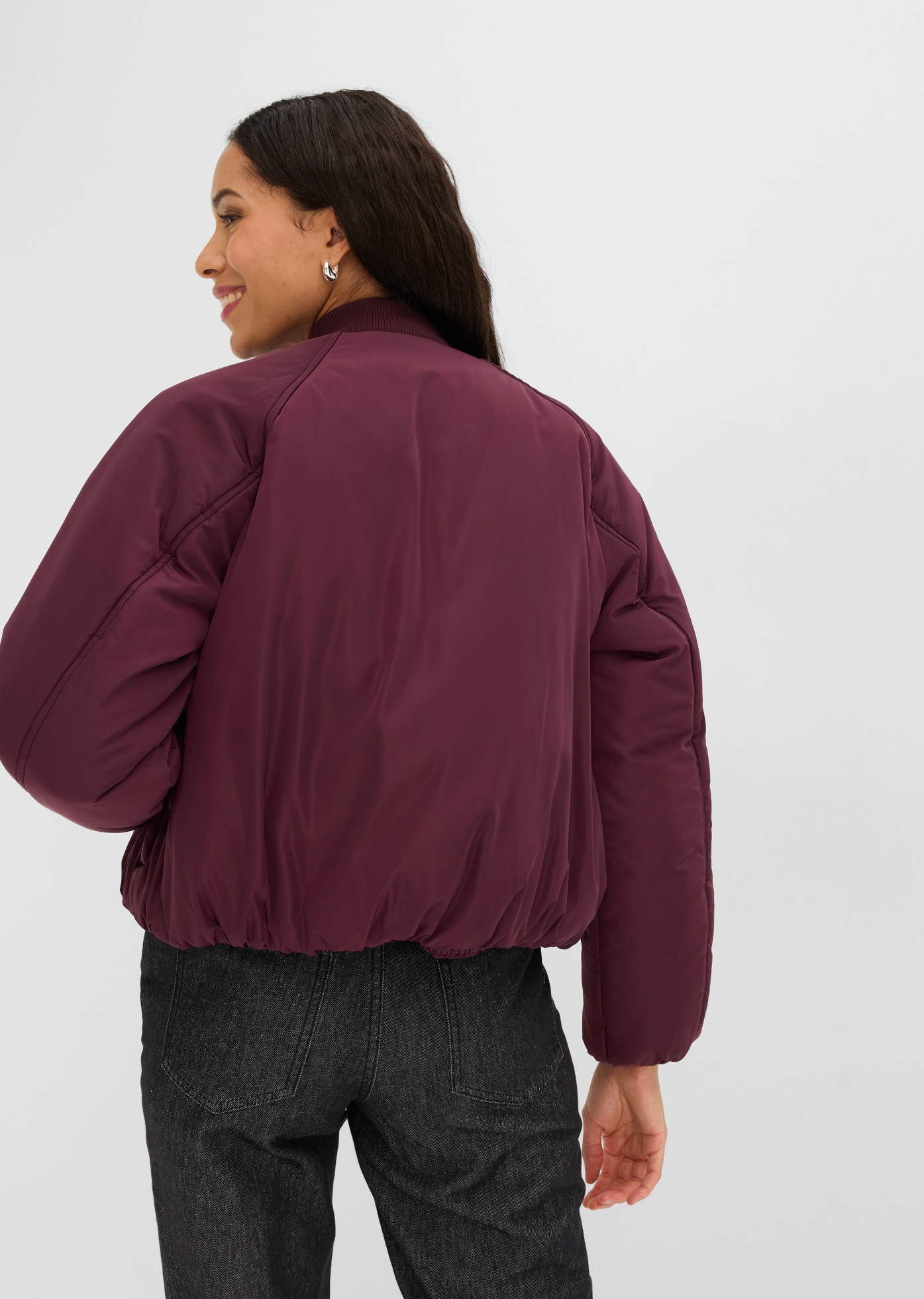 bonprix Veste de pilote style sportif, coupe ample, manches longues, coupe loose