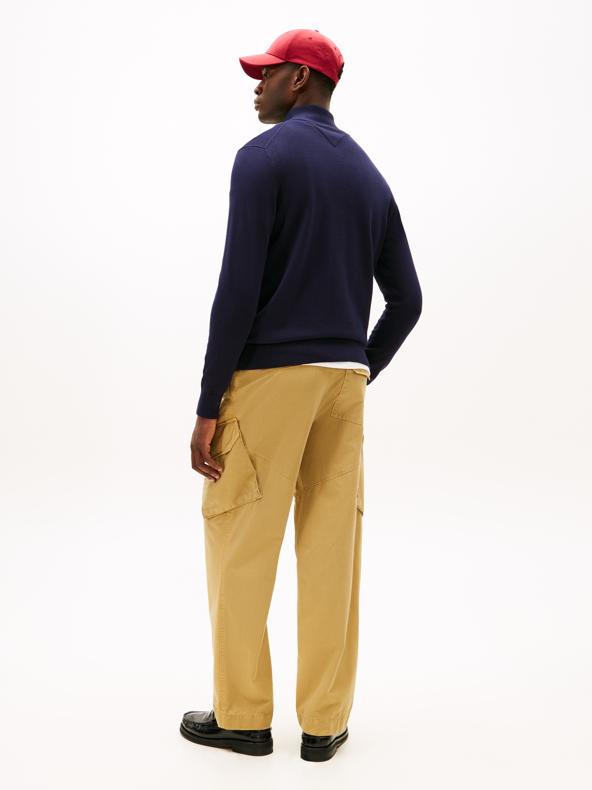 Tommy Hilfiger Strickjacke »ESSENTIAL COTTON ZIP THRU« mit Logostickerei