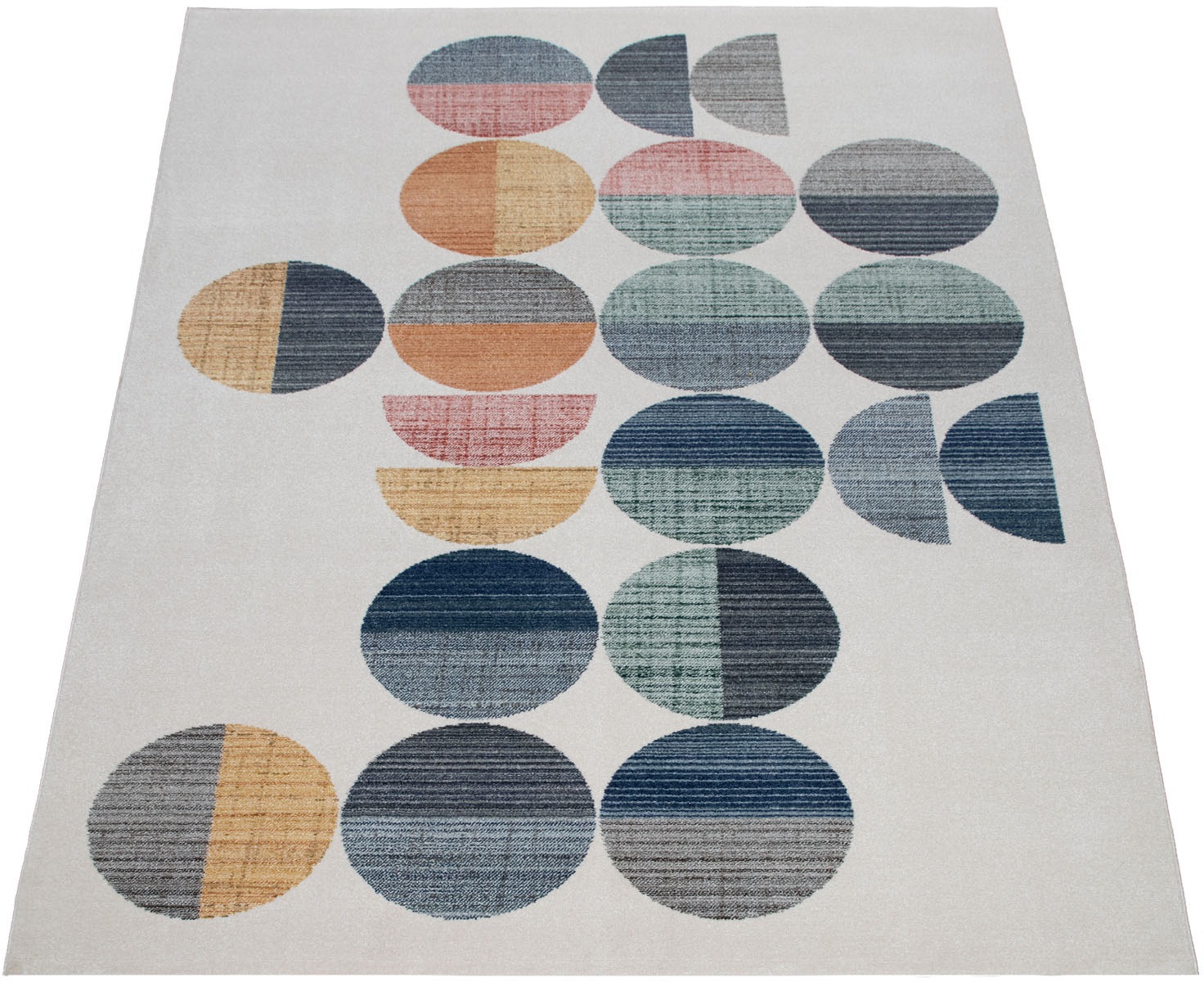 Image of Paco Home Teppich »Harnuba 756«, rechteckig, 9 mm Höhe, Kurzflor, modernes Design, Motiv Punkte, Wohnzimmer bei Ackermann Versand Schweiz