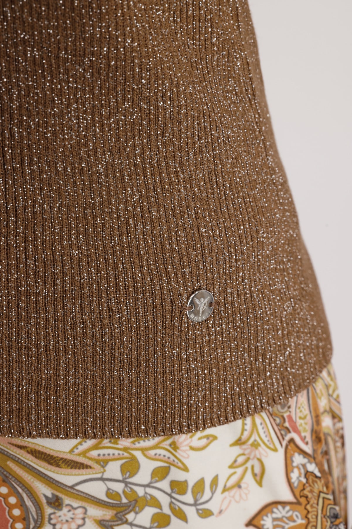 Monari Top à volants »Pullover Stricktop Volants« Regular fit mit Volant-Ausschnitt