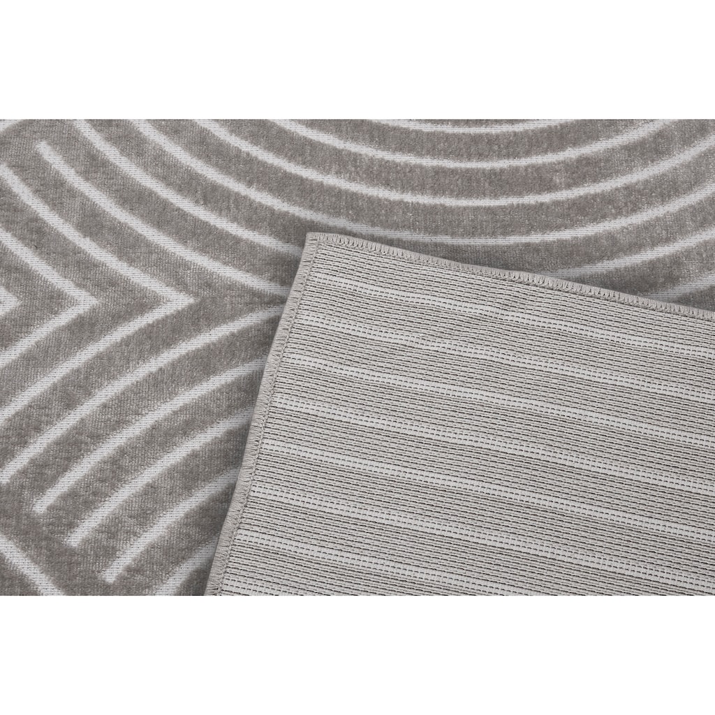 HANSE Home Teppich »Faron«, rechteckig, leichter 3 mm Kurzflor, Skandi, Boho, 3D Effekt, auch als Läufer