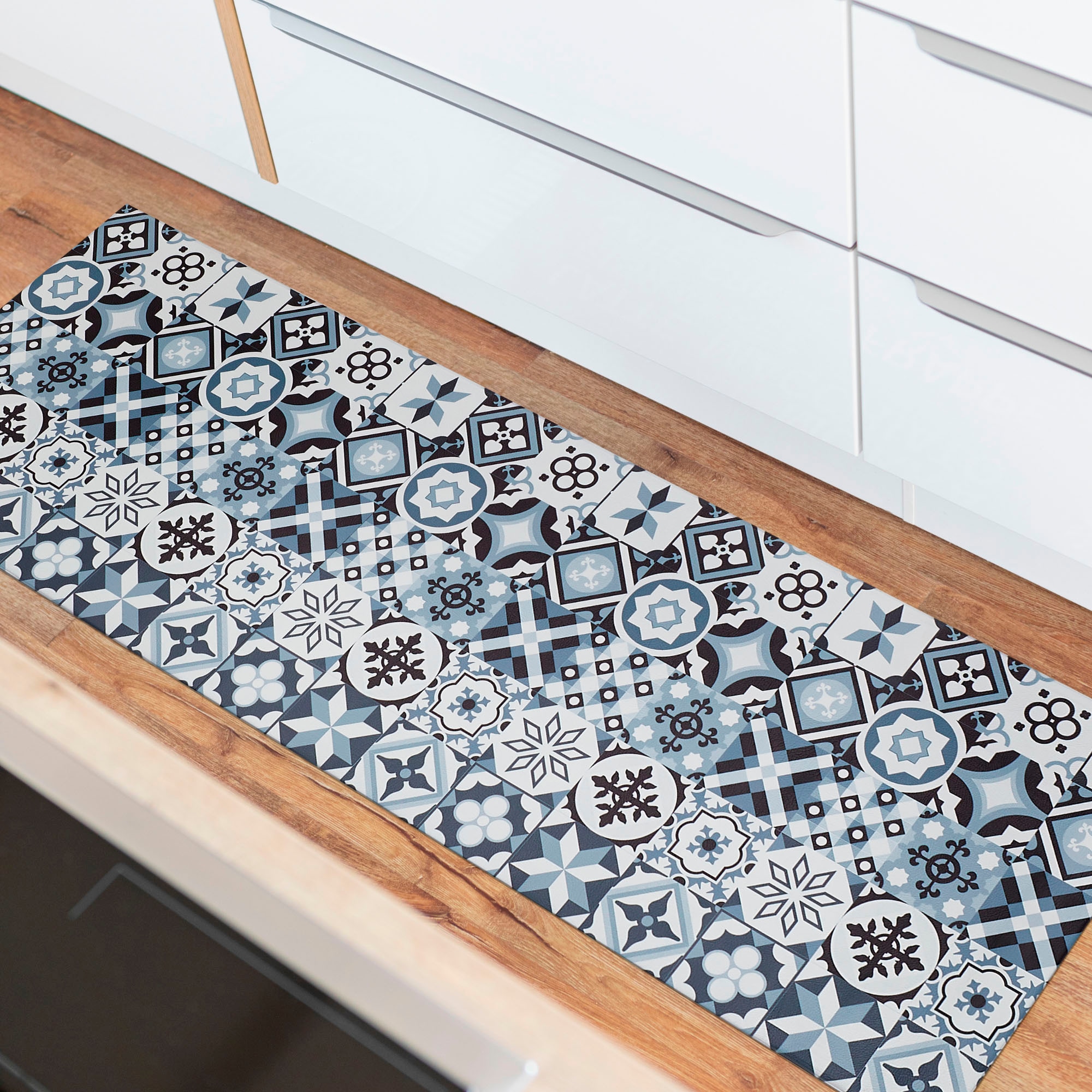 Image of Andiamo Vinylteppich "Marrakesch" rechteckig 3,5 mm Höhe abwischbar, rutschhemmend, Fliesen oder Beton Design, auch als Läufer
