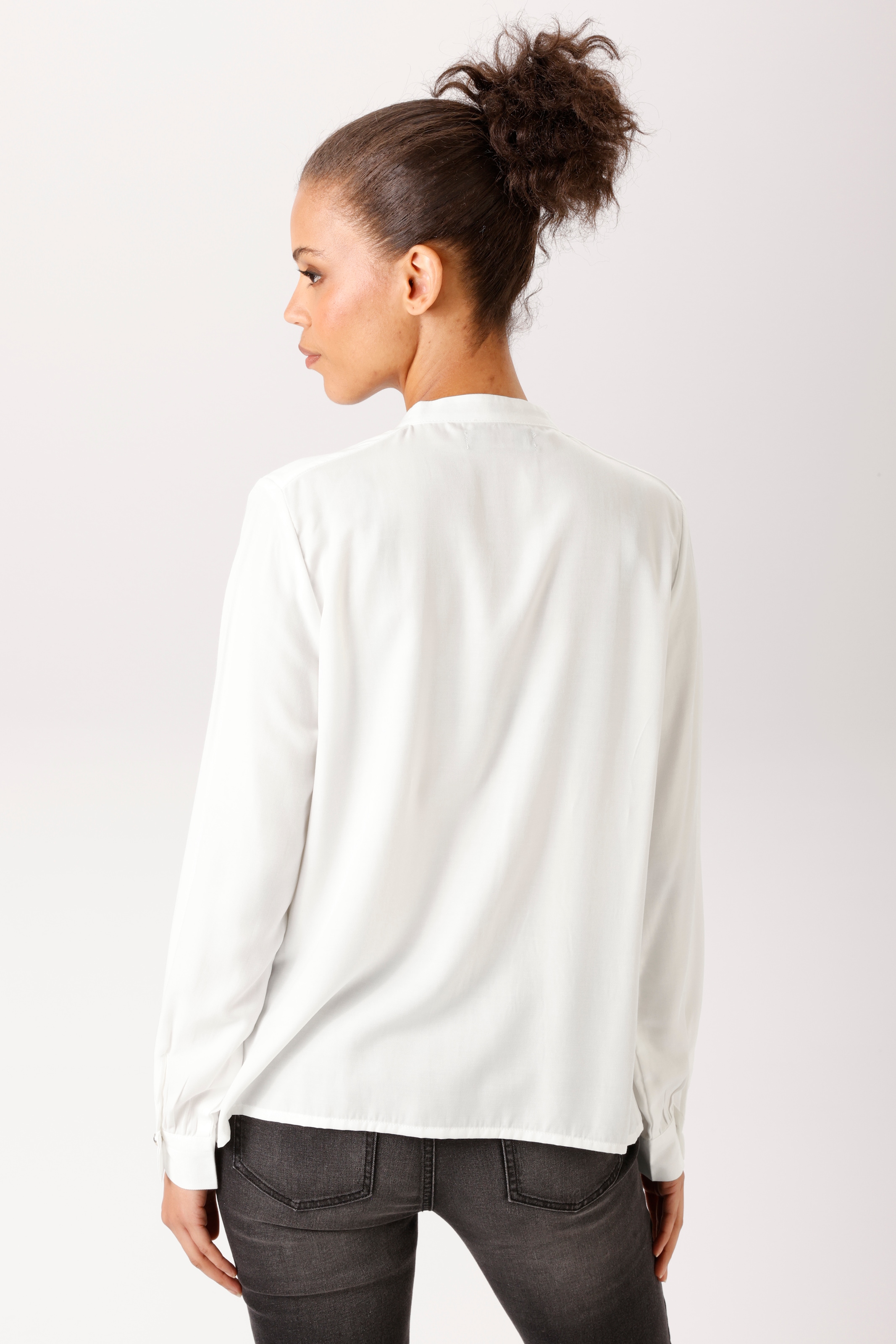 Aniston CASUAL Blouse à manches longues fermeture avec boutons décoratifs - NOUVELLE COLLECTION
