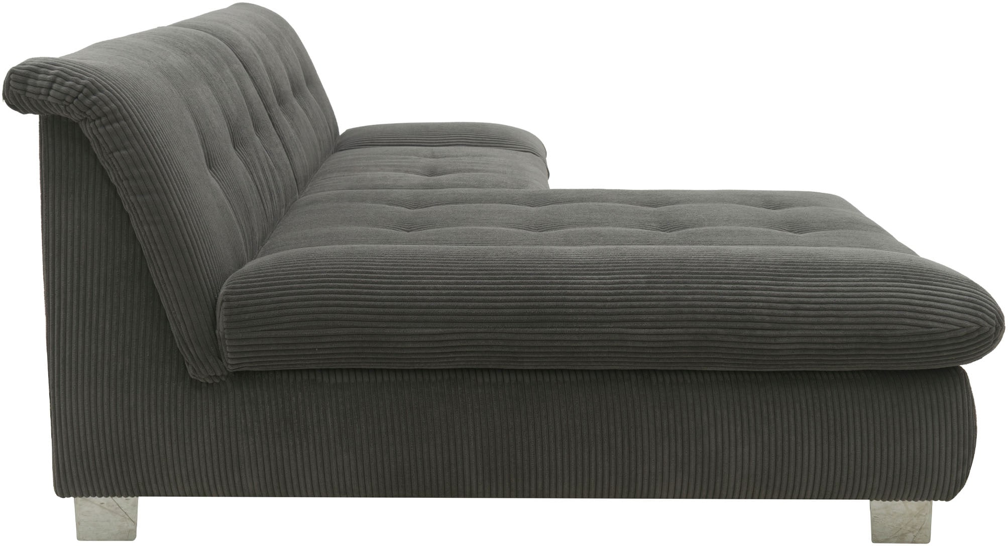 DOMO collection Ecksofa »100031 kompakte Stellmasse, komfortabel und bequem, L-Form«, wahlweise mit Bettfunktion und Armteilverstellung. Breite 234cm