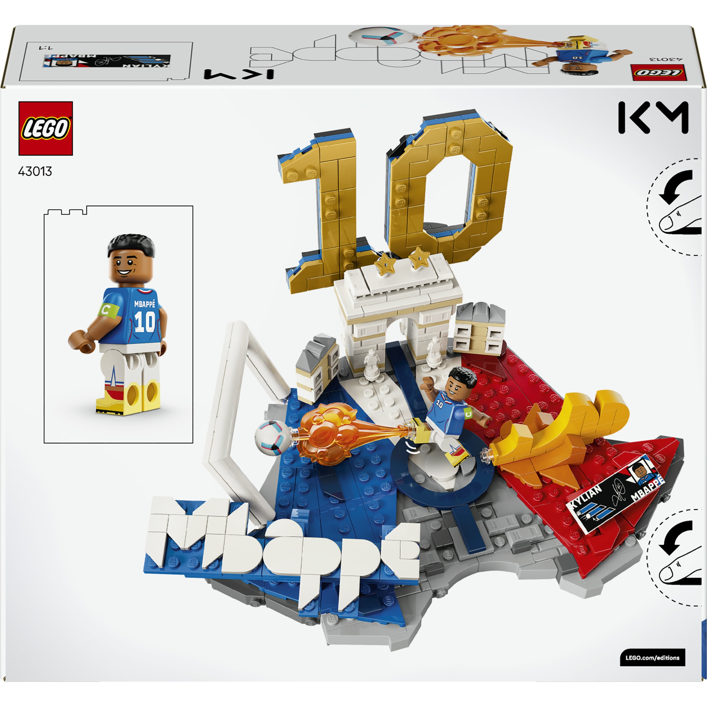 LEGO® Pions de construction »Kylian Mbappé – Fussball-Highlights (43013), LEGO Editions Football«