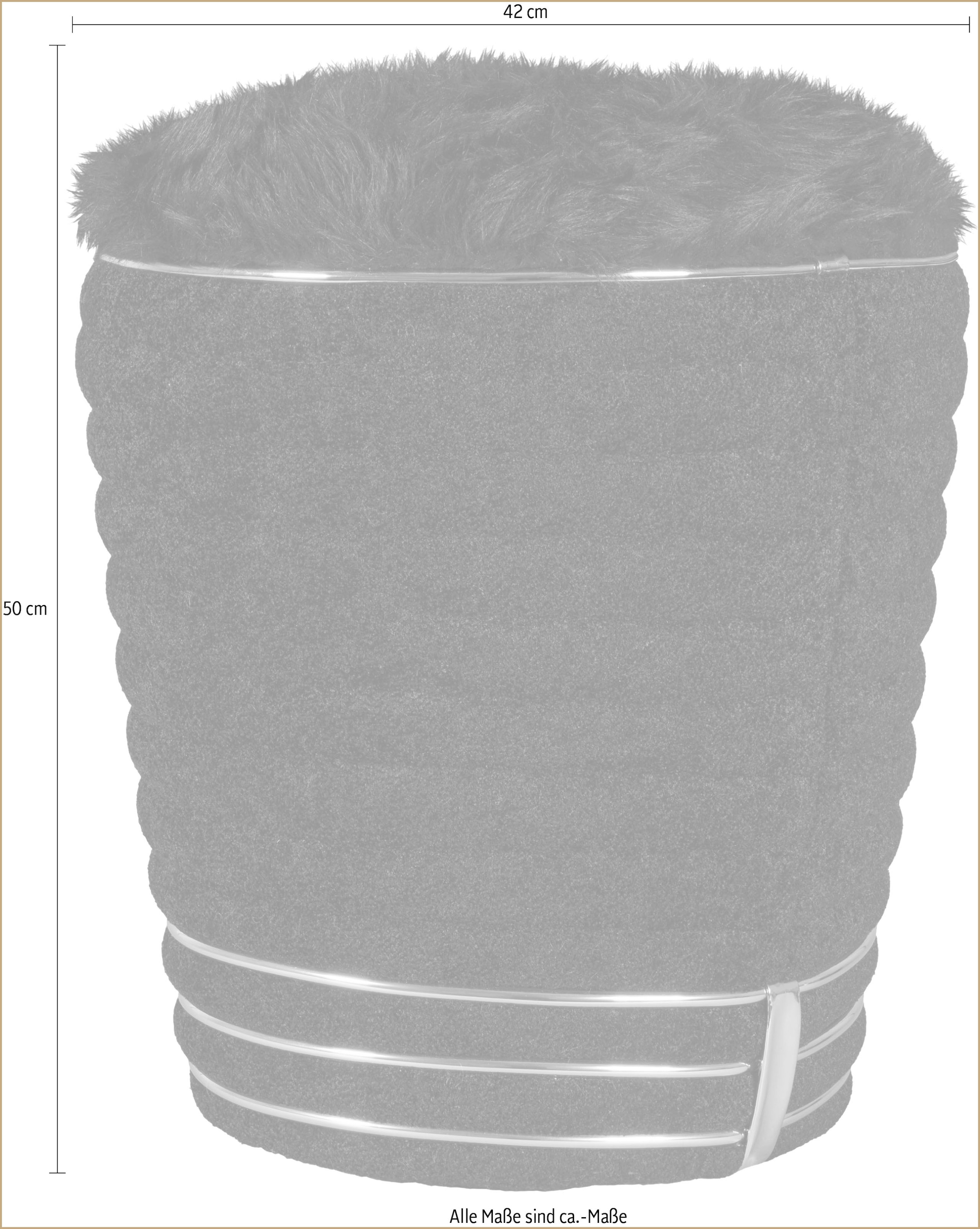 Kayoom Sitzhocker »Hocker Doric«, (1 St.), komfortabel, hochqualitativ, pflegeleicht