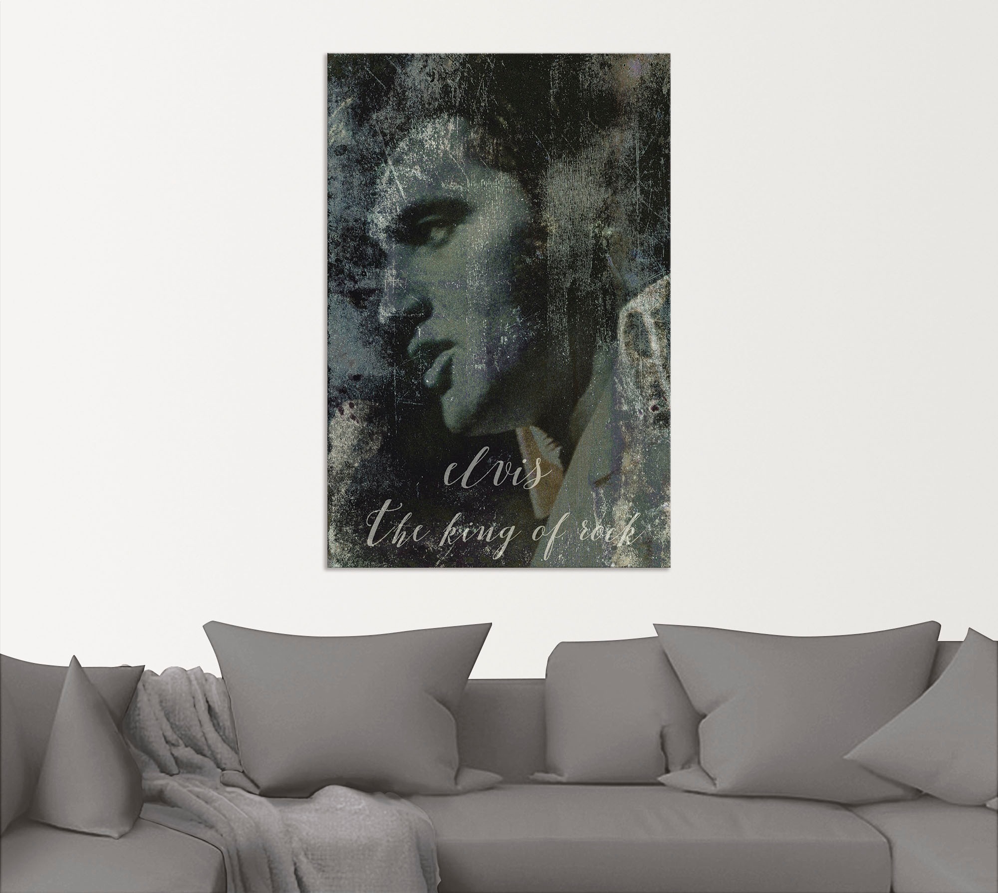 Artland Wandbild »Elvis the King« Musiker 1 Stk. tlg. als Alubild, Outdoorbild, Leinwandbild, Poster, Wandaufkleber