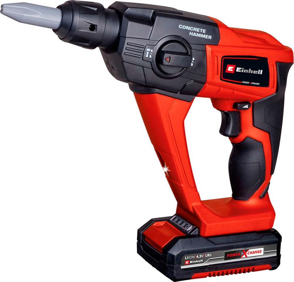 Happy People, Kinder-Bohrmaschine »EINHELL Kids Bohrhammer« mit Licht- und Soundeffekt, rot, schwarz