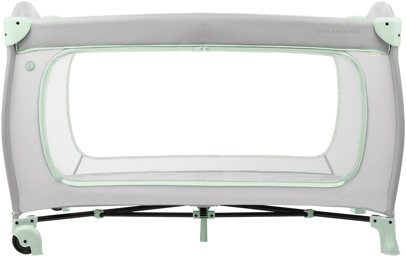 Hauck Lit de voyage pour bébé »Sleep N Play Go Plus, Dusty Mint« mit integrierten Rädern; Vorderausstieg