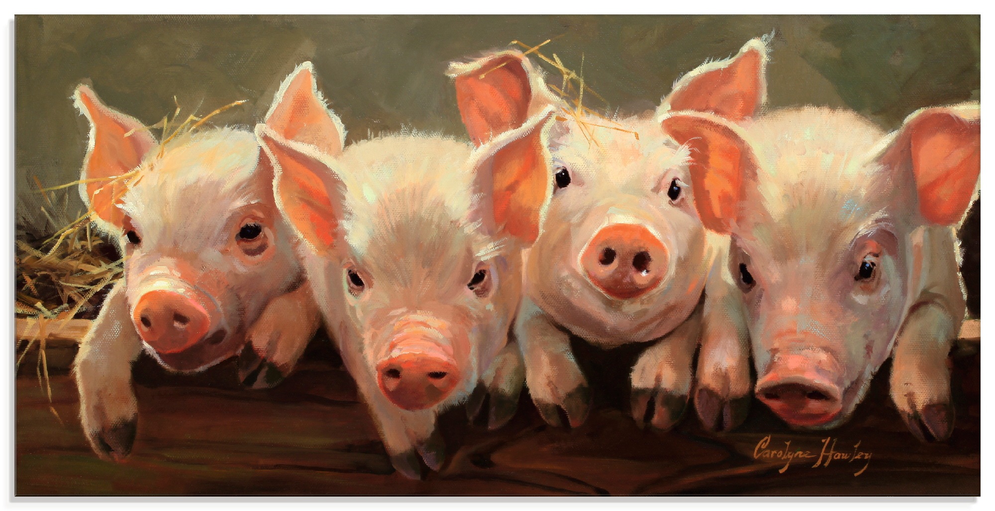 Image of Artland Glasbild »Das grosse Grunzen«, Haustiere, (1 St.) bei Ackermann Versand Schweiz