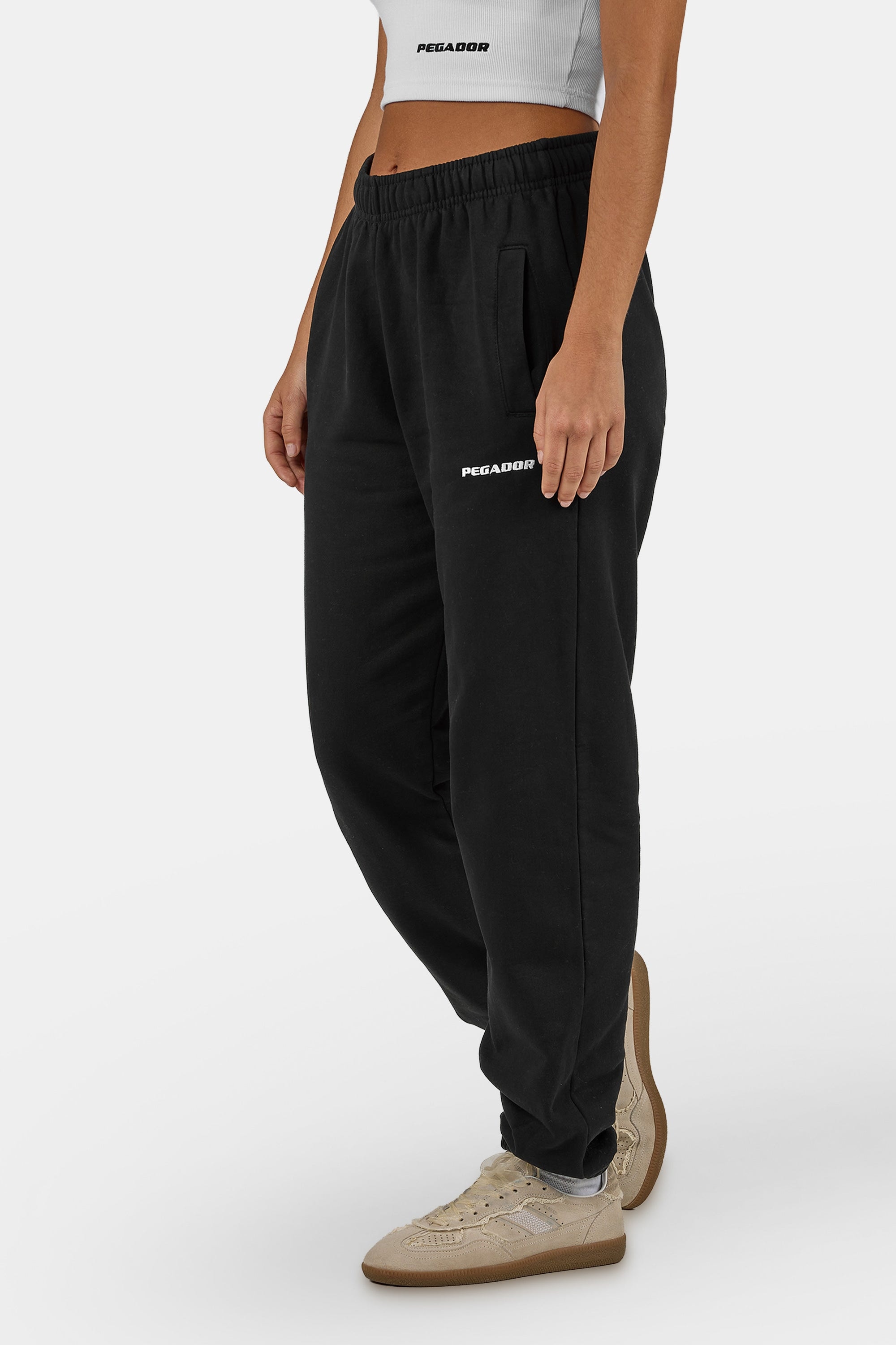 PEGADOR Pantalon sweat »Villa High Waisted Sweat Pants«  mélange coton, coupe régulière
