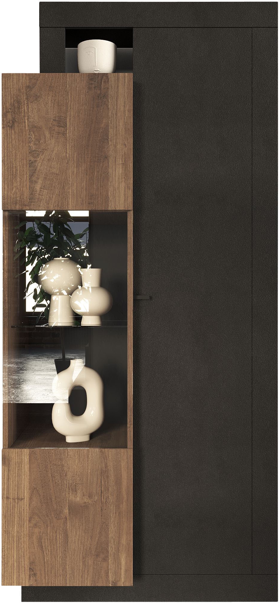 Home affaire Vitrine »Freedom« Breite 87 cm mit 2 Türen, Höhe 188 cm