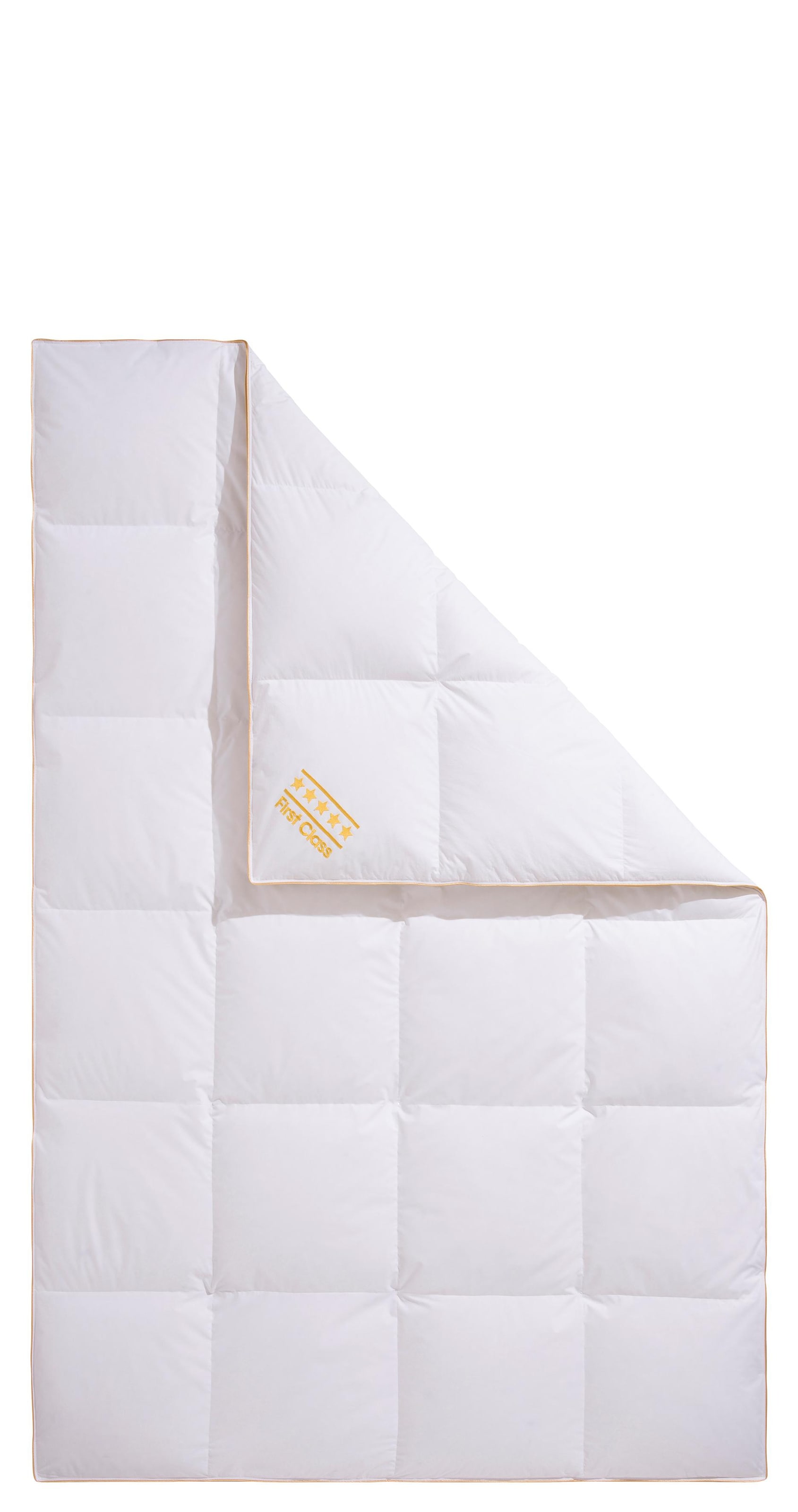 OBB Daunenbettdecke »Emilias, Bettdecken für Sommer und Winter, Ganzjahresdecke«, extrawarm, Füllung 90% Daunen, 10%Federn, Bezug 100% Baumwolle, (1 St.), Bettdecke 135x200 cm, 155x220 cm, weitere Grössen, Made in Germany