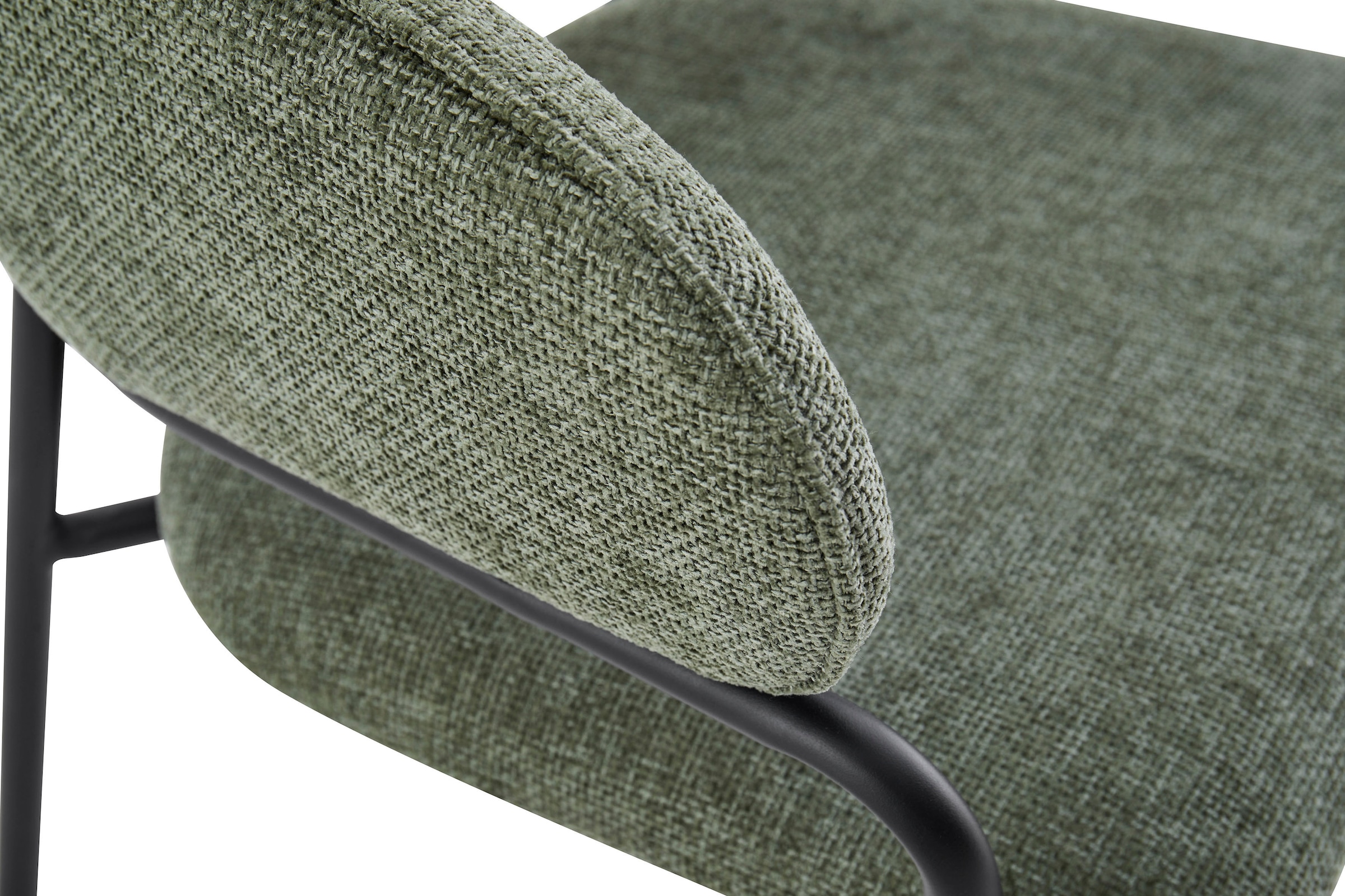 byLIVING Chaise de salle à manger »Curve« (Set) 2 cuismoderner Stoff Stuhl mit gemütlichem Sitzkomfort, verschiedene Farben.