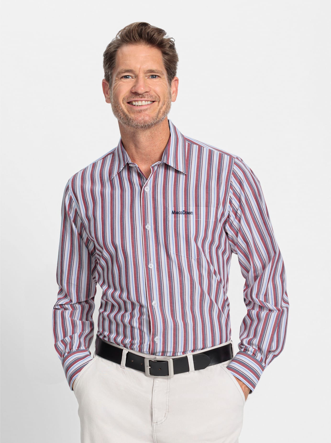 Image of Marco Donati Langarmhemd