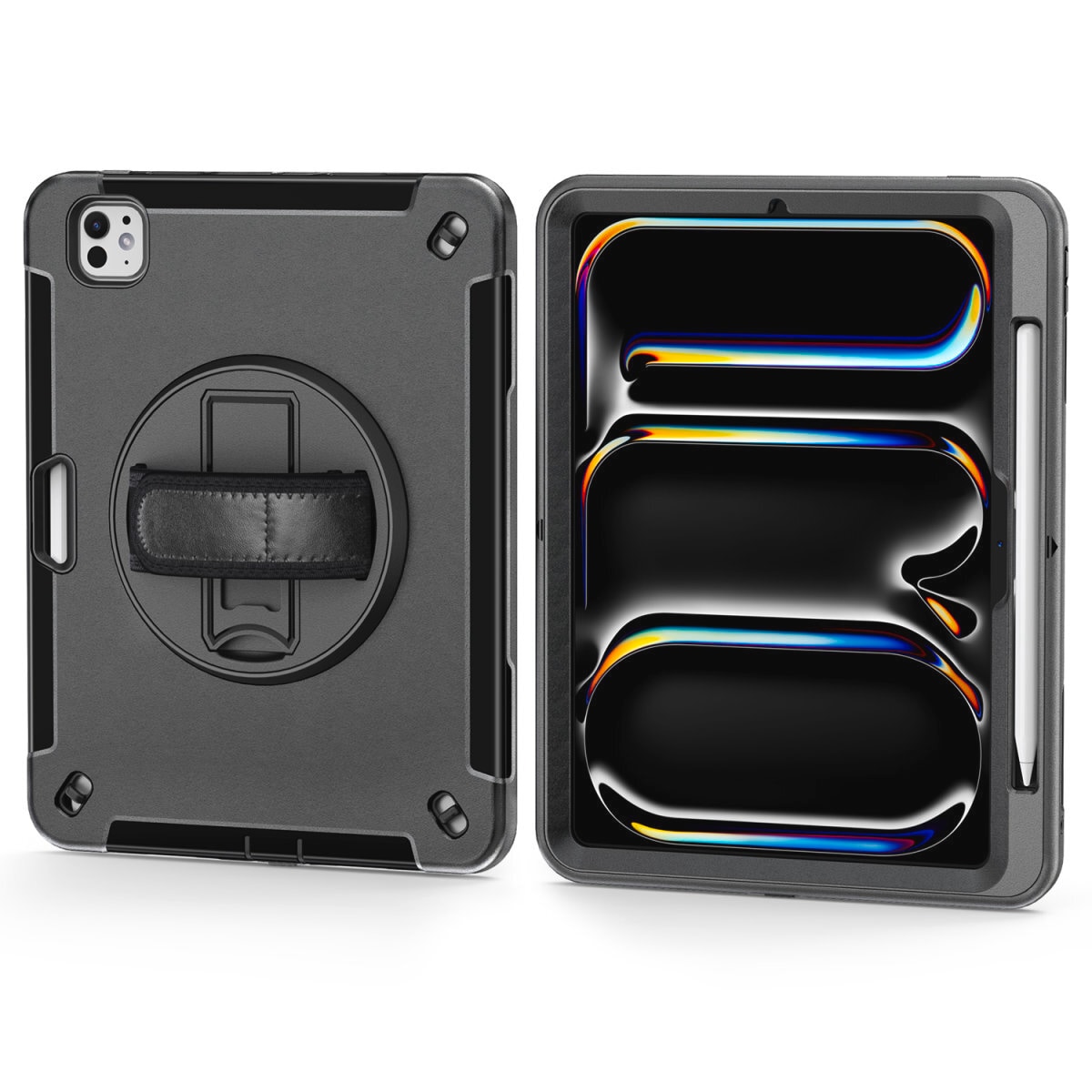4smarts Tablet-Hülle »Rugged Case GRIP für Apple iPad Pro 11 (M4, 2024)«, Backcover, Schutzhülle, Handyschutzhülle, Case, Schutzcase, stossfest