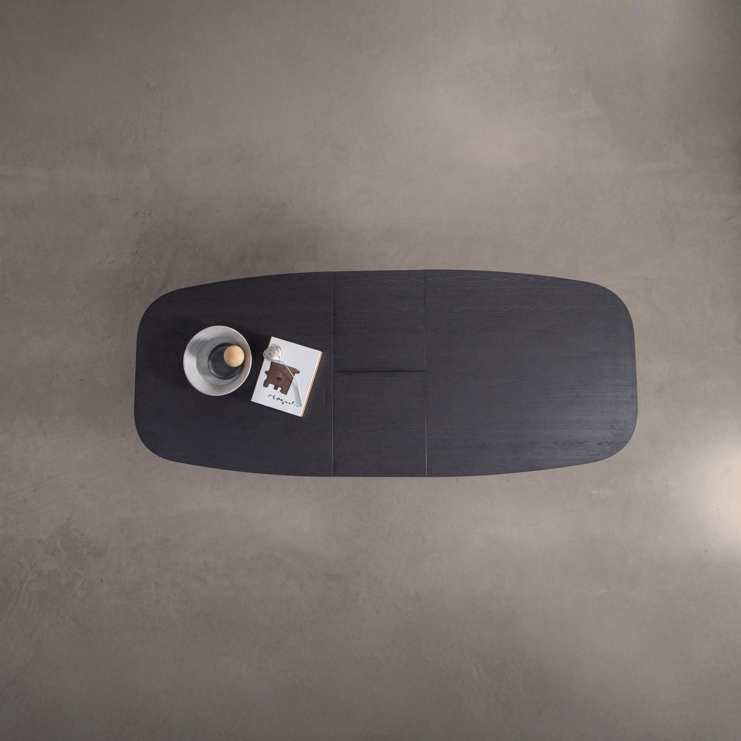 WOOOD Table de salle à manger »Arros MDF Lackiert Ausziehbar, B 220 x T 90 x H 75 cm« Forme ovale, capacité de charge partie centrale 100 kg, grain visible