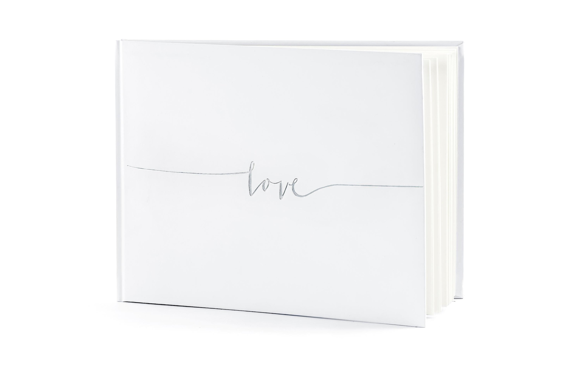 partydeco Notizbuch »Gästebuch Love«